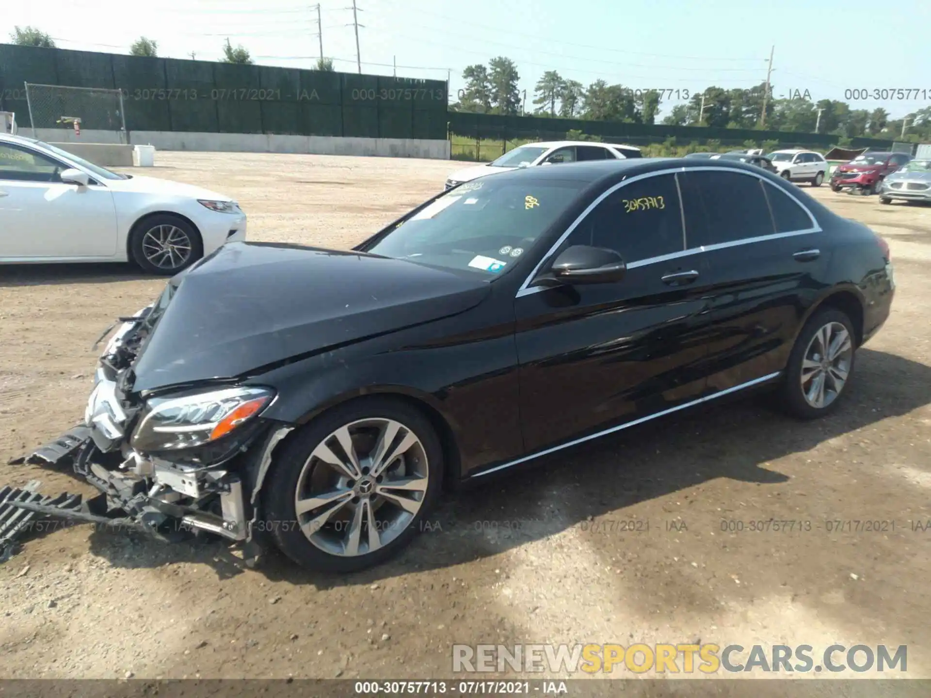 2 Photograph of a damaged car WDDWF8EBXKR481591 MERCEDES-BENZ C-CLASS 2019