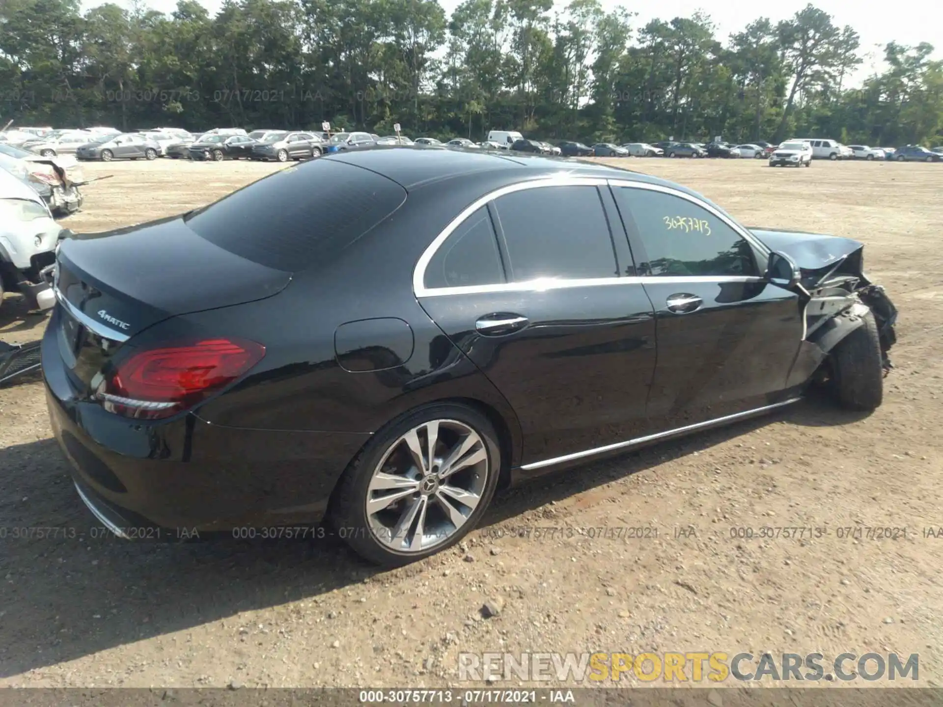 4 Photograph of a damaged car WDDWF8EBXKR481591 MERCEDES-BENZ C-CLASS 2019