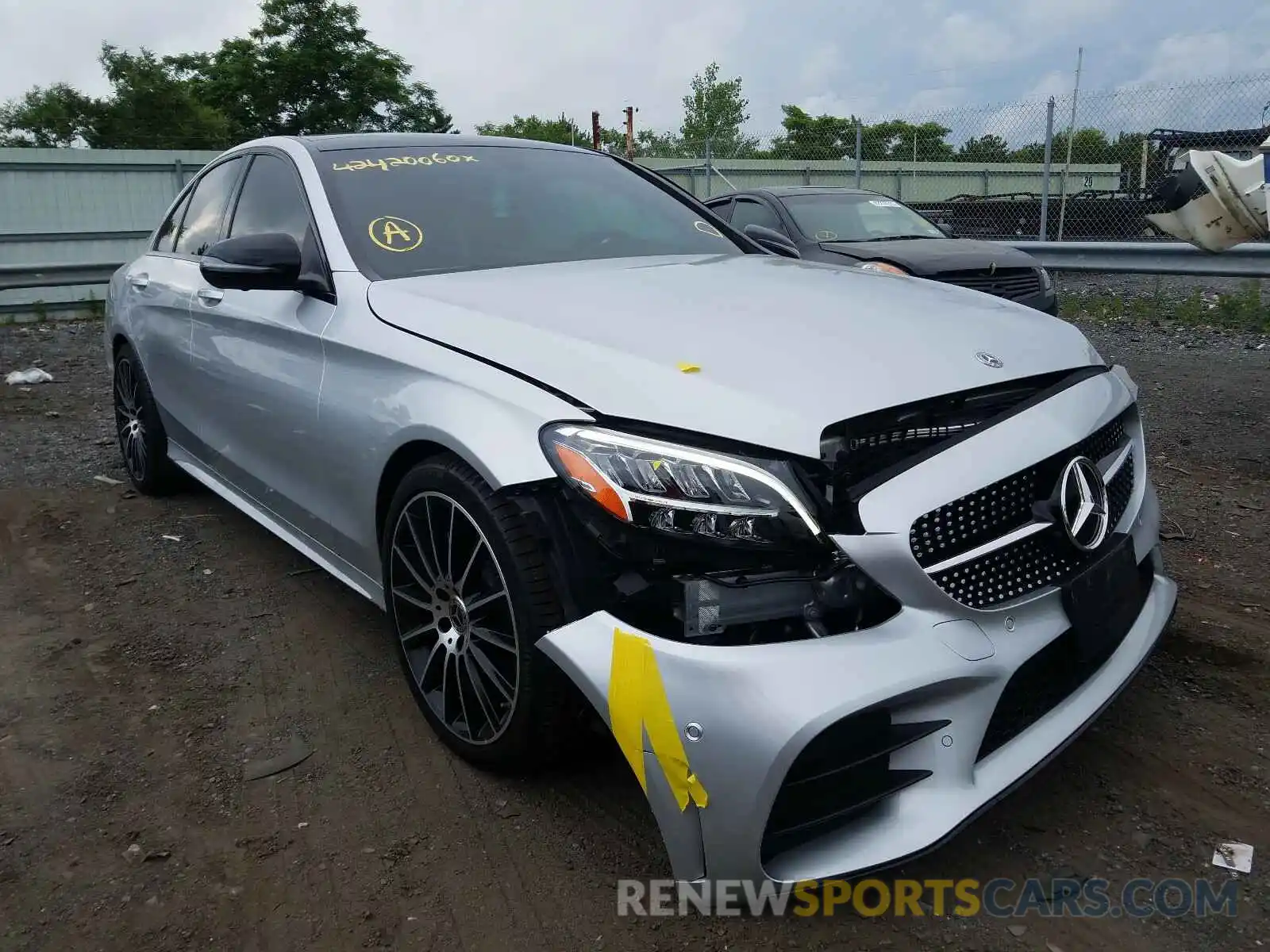 1 Photograph of a damaged car WDDWF8EBXKR514587 MERCEDES-BENZ C CLASS 2019