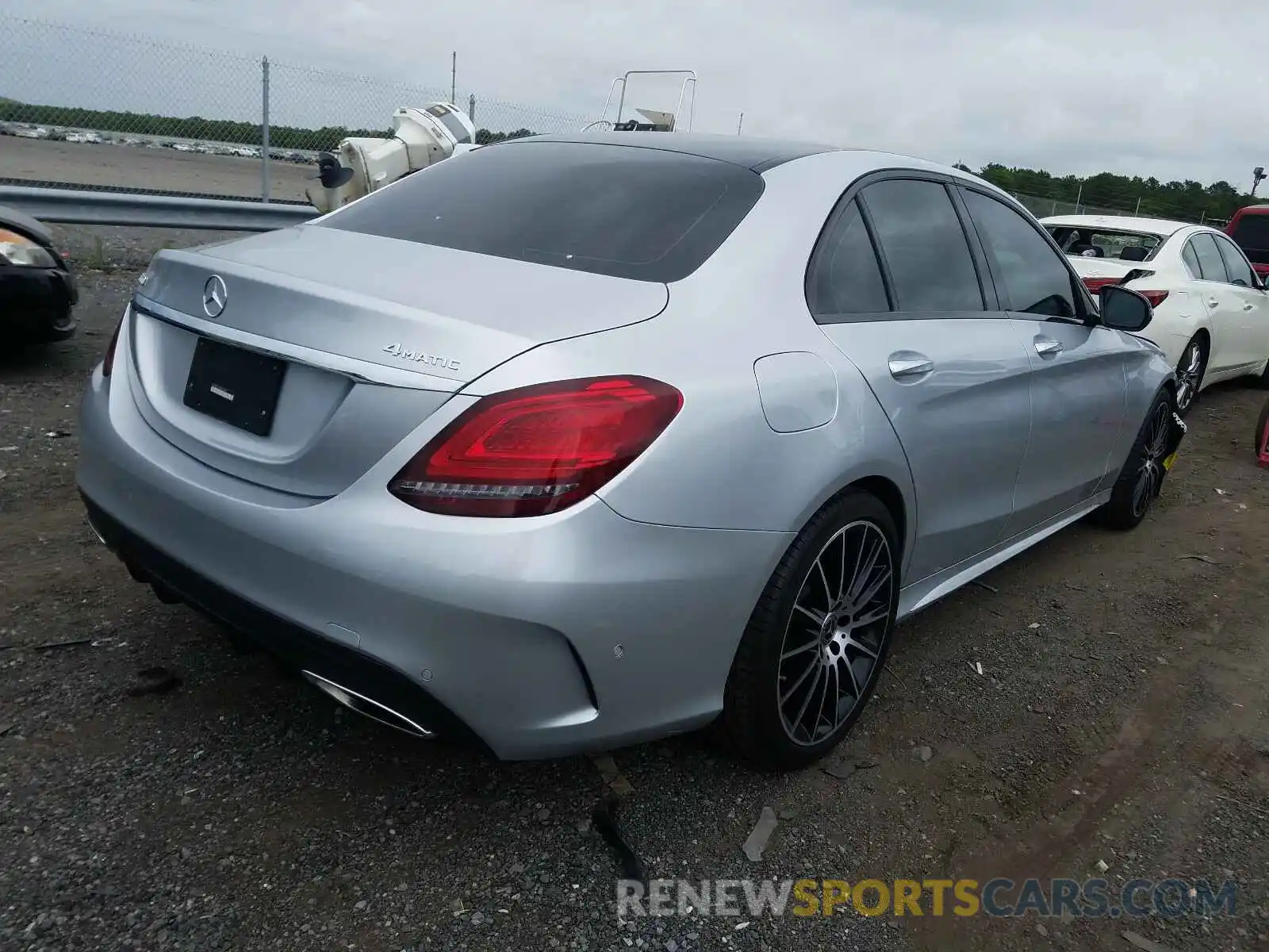 4 Photograph of a damaged car WDDWF8EBXKR514587 MERCEDES-BENZ C CLASS 2019