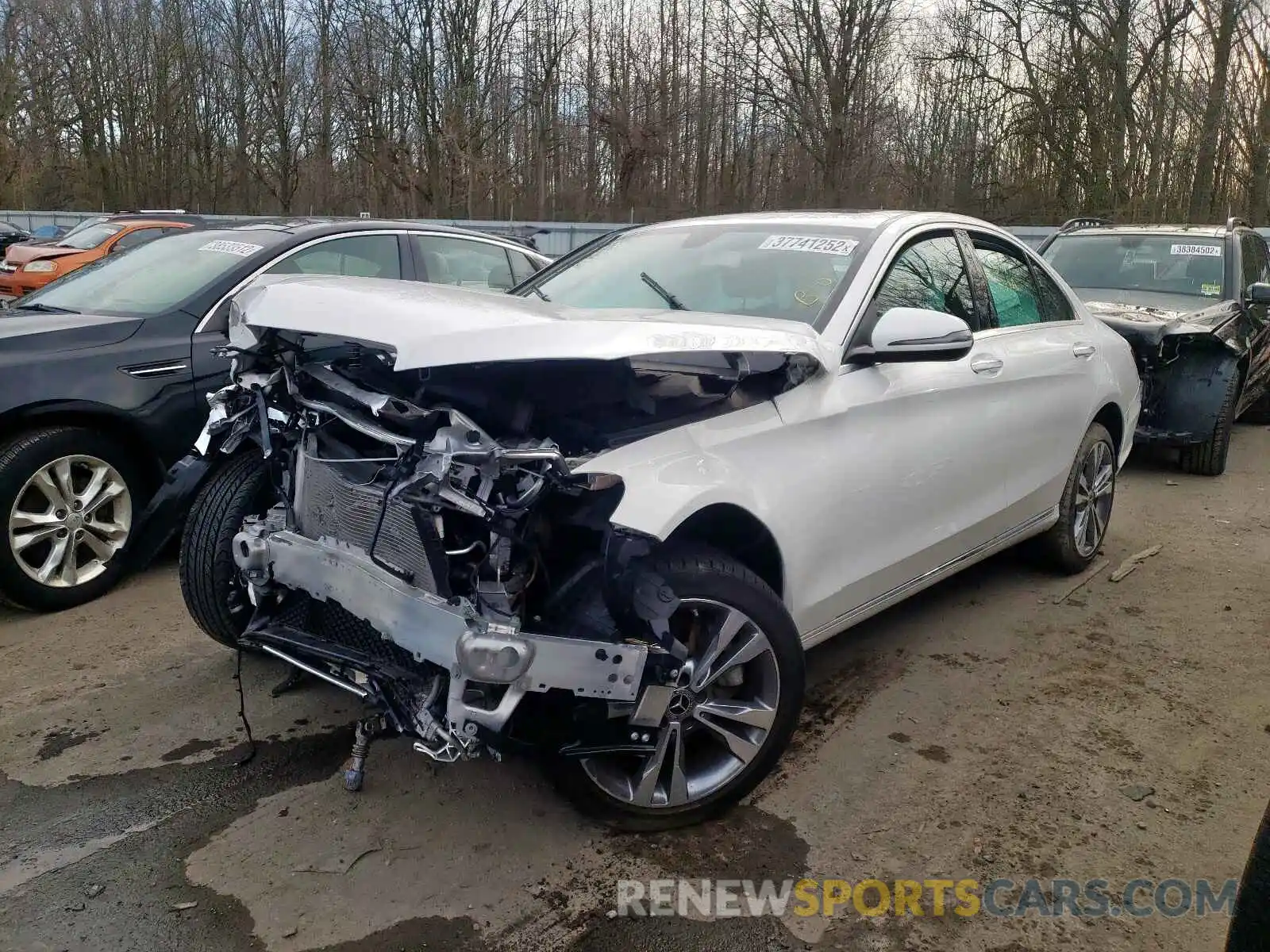 2 Photograph of a damaged car WDDWF8EBXKR518445 MERCEDES-BENZ C-CLASS 2019