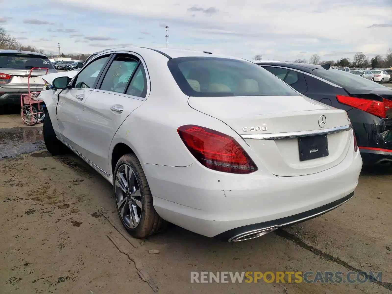 3 Photograph of a damaged car WDDWF8EBXKR518445 MERCEDES-BENZ C-CLASS 2019