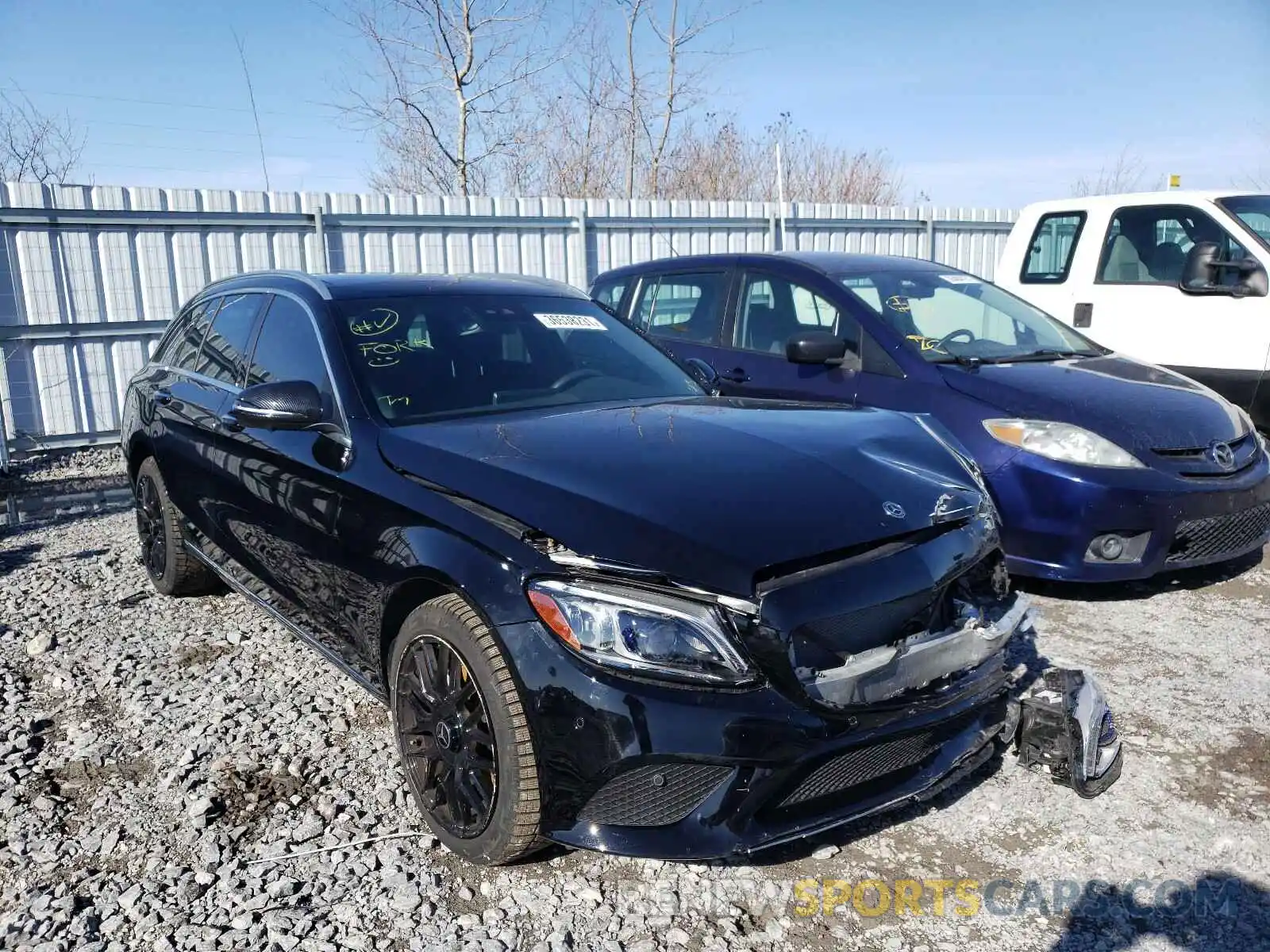 1 Photograph of a damaged car WDDWH8EB3KF822681 MERCEDES-BENZ C CLASS 2019