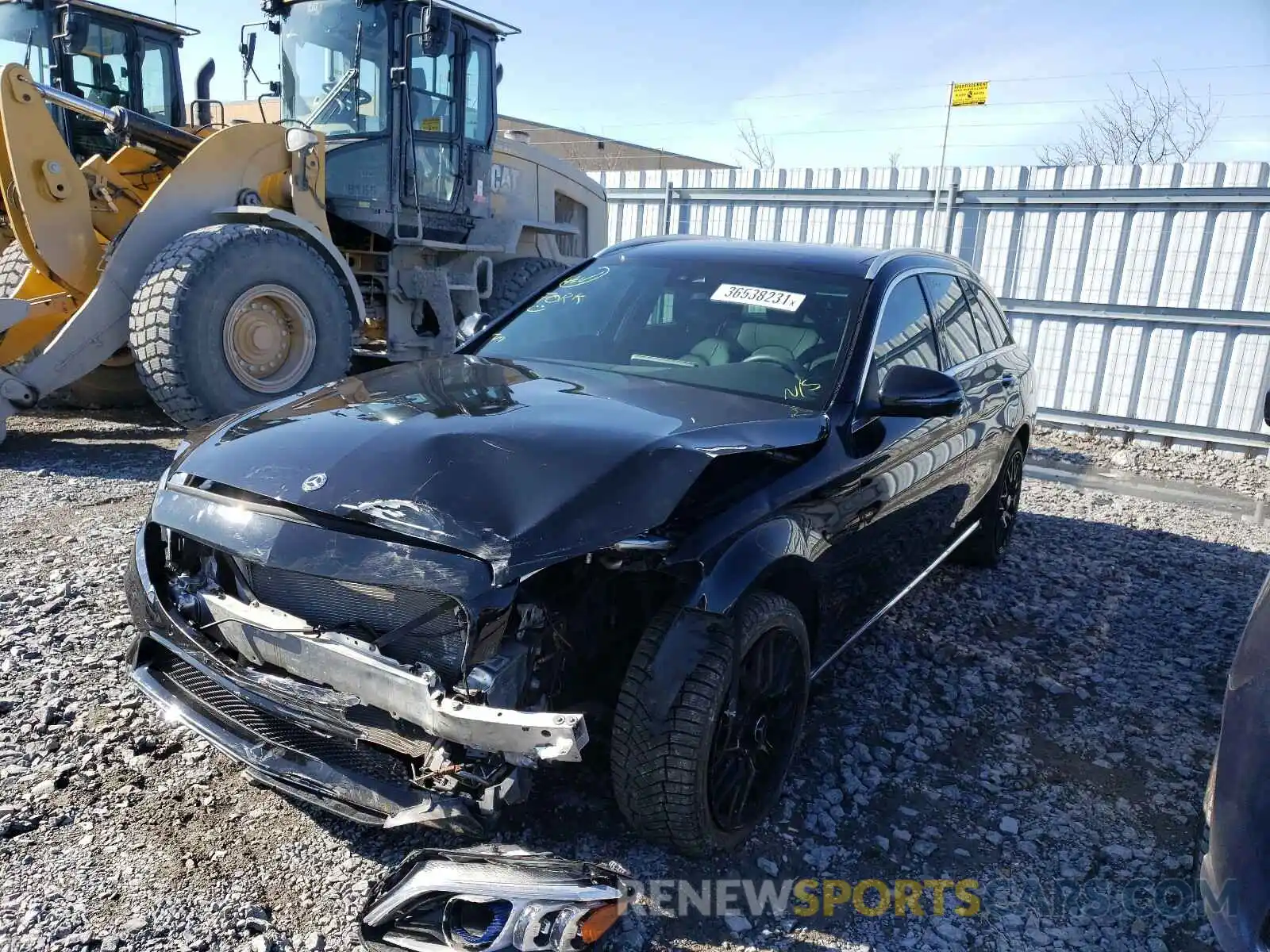 2 Photograph of a damaged car WDDWH8EB3KF822681 MERCEDES-BENZ C CLASS 2019