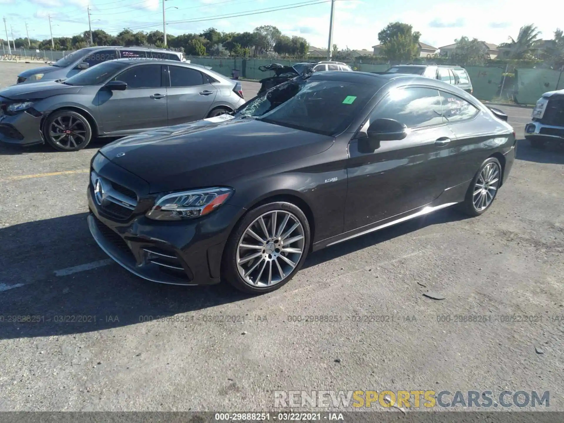 2 Photograph of a damaged car WDDWJ6EB0KF804941 MERCEDES-BENZ C-CLASS 2019