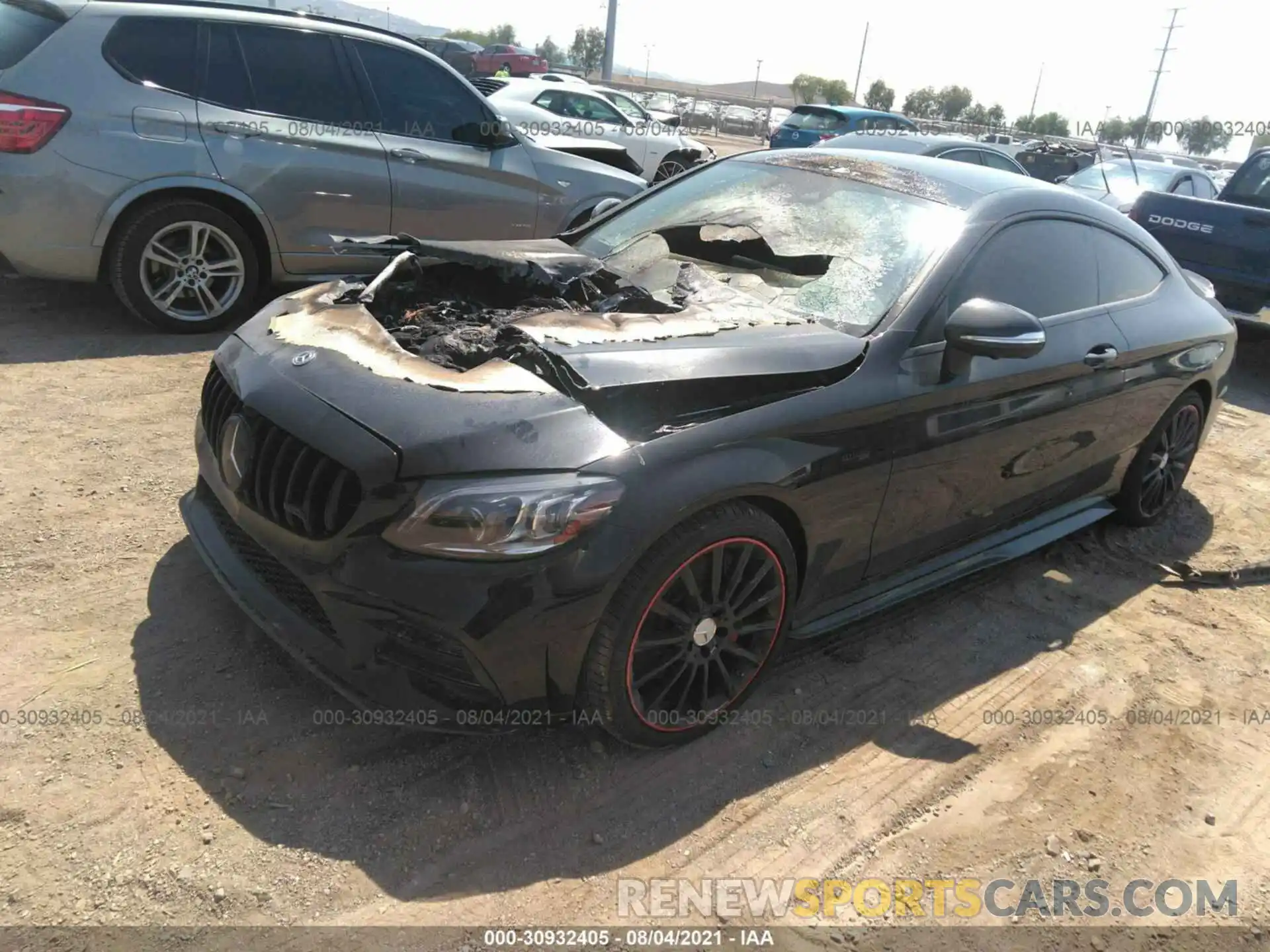 2 Photograph of a damaged car WDDWJ6EB2KF847967 MERCEDES-BENZ C-CLASS 2019