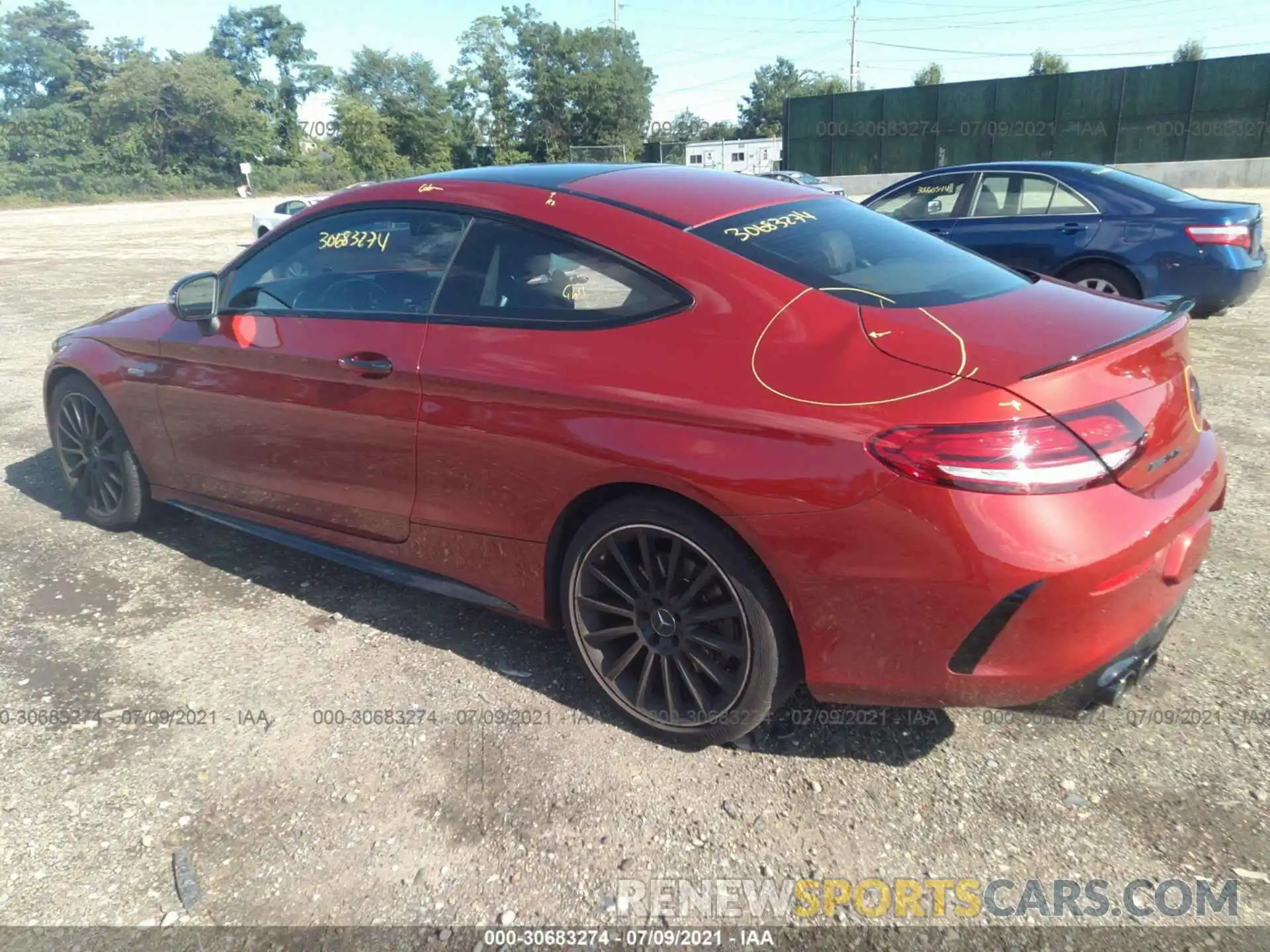 3 Photograph of a damaged car WDDWJ6EB2KF853008 MERCEDES-BENZ C-CLASS 2019