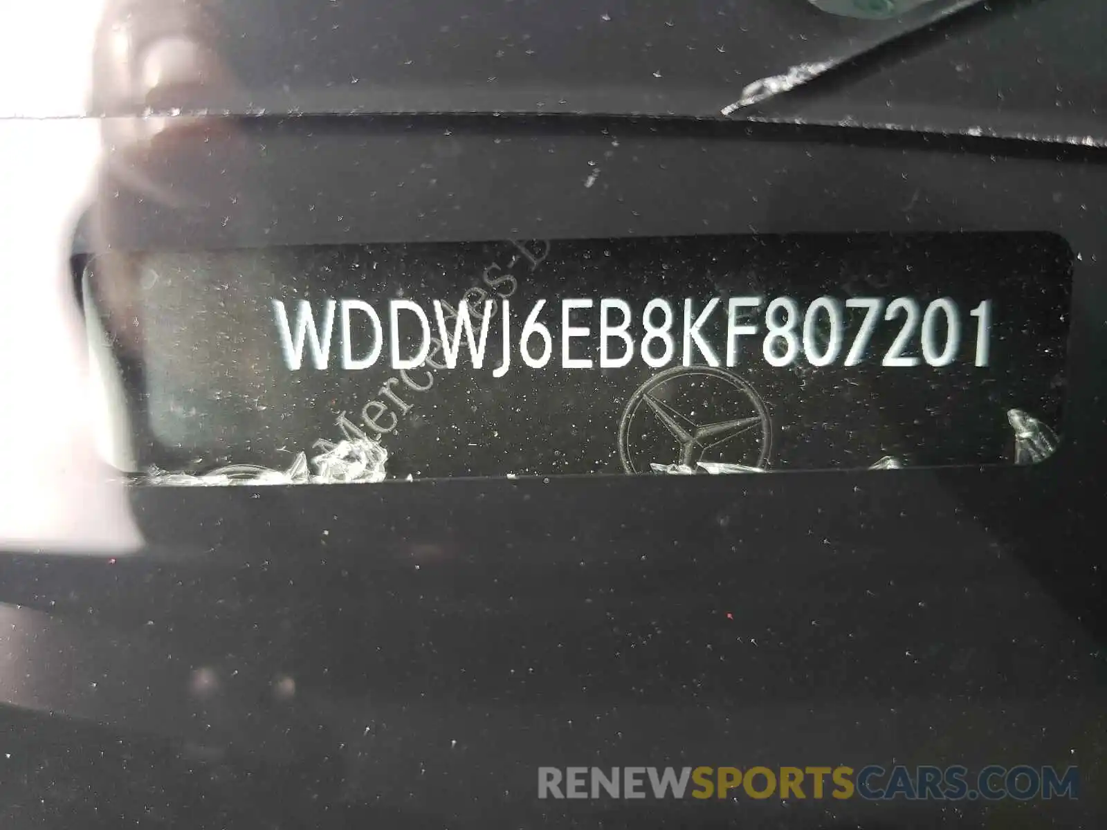 10 Photograph of a damaged car WDDWJ6EB8KF807201 MERCEDES-BENZ C-CLASS 2019