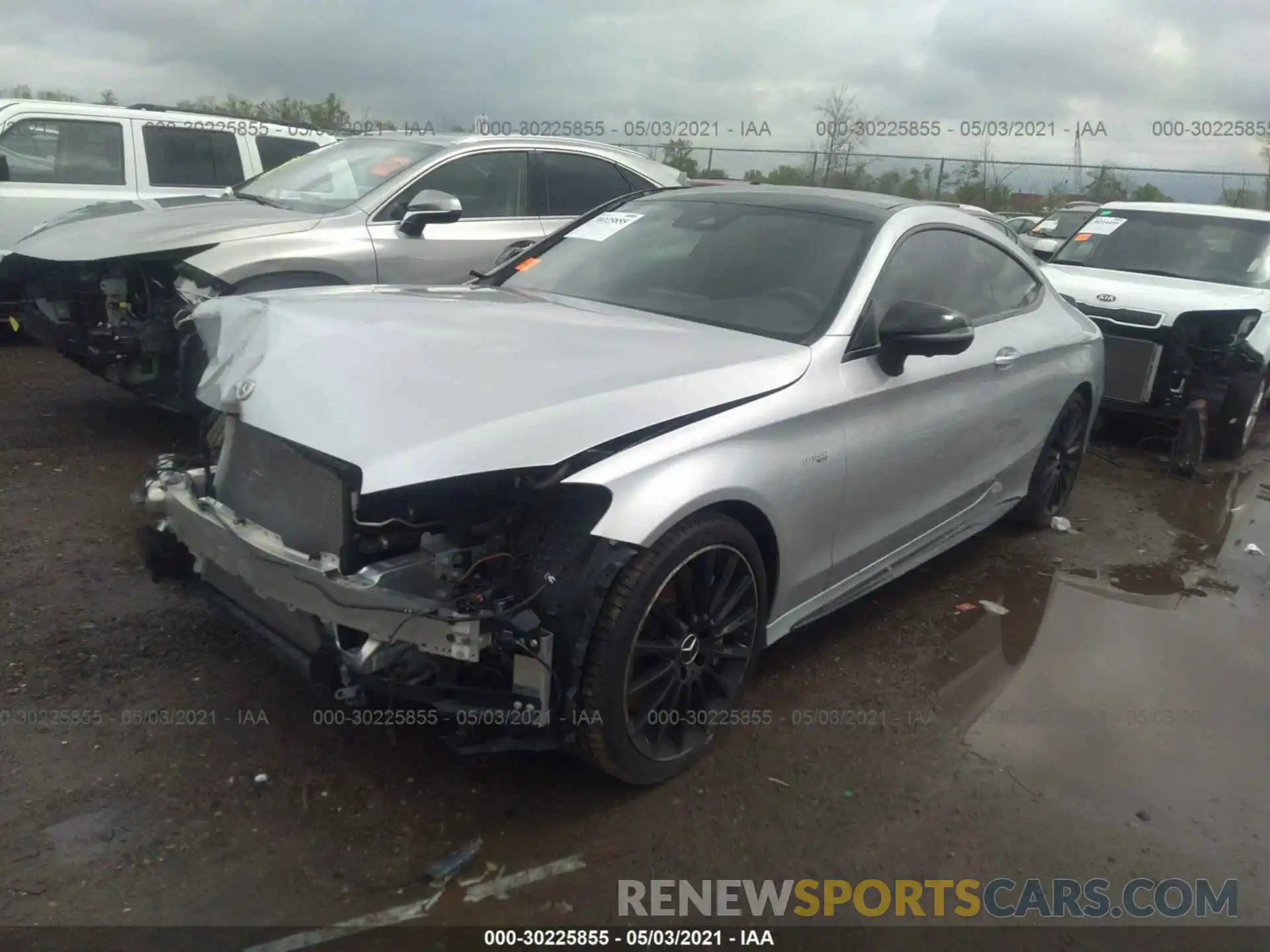 2 Photograph of a damaged car WDDWJ6EB9KF804484 MERCEDES-BENZ C-CLASS 2019