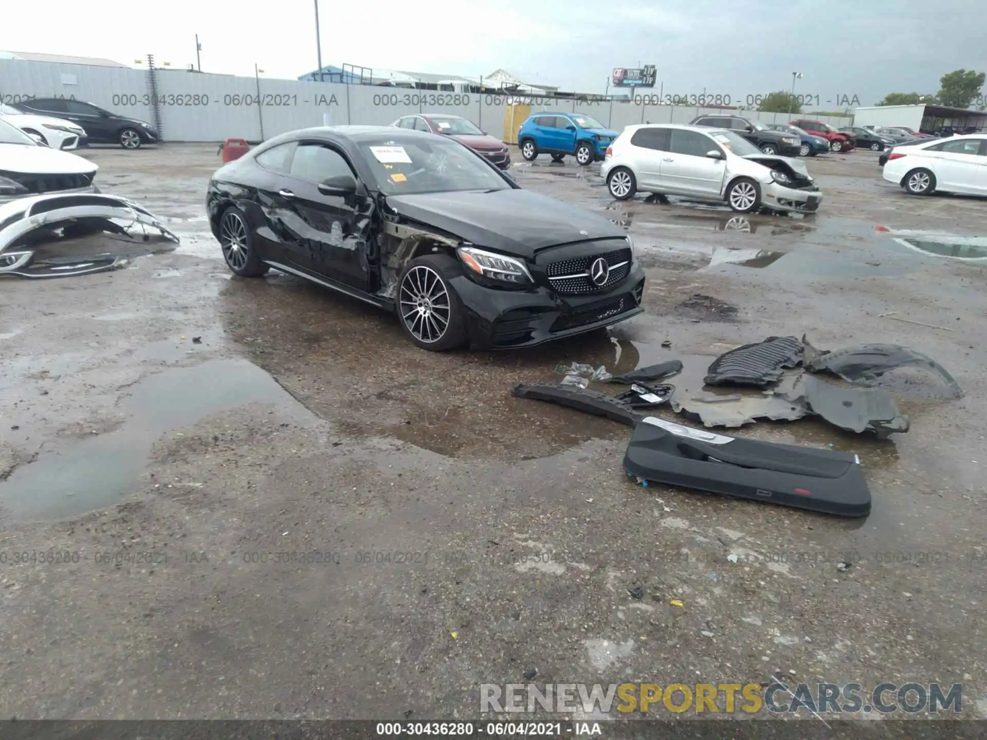 1 Photograph of a damaged car WDDWJ8DB0KF850752 MERCEDES-BENZ C-CLASS 2019