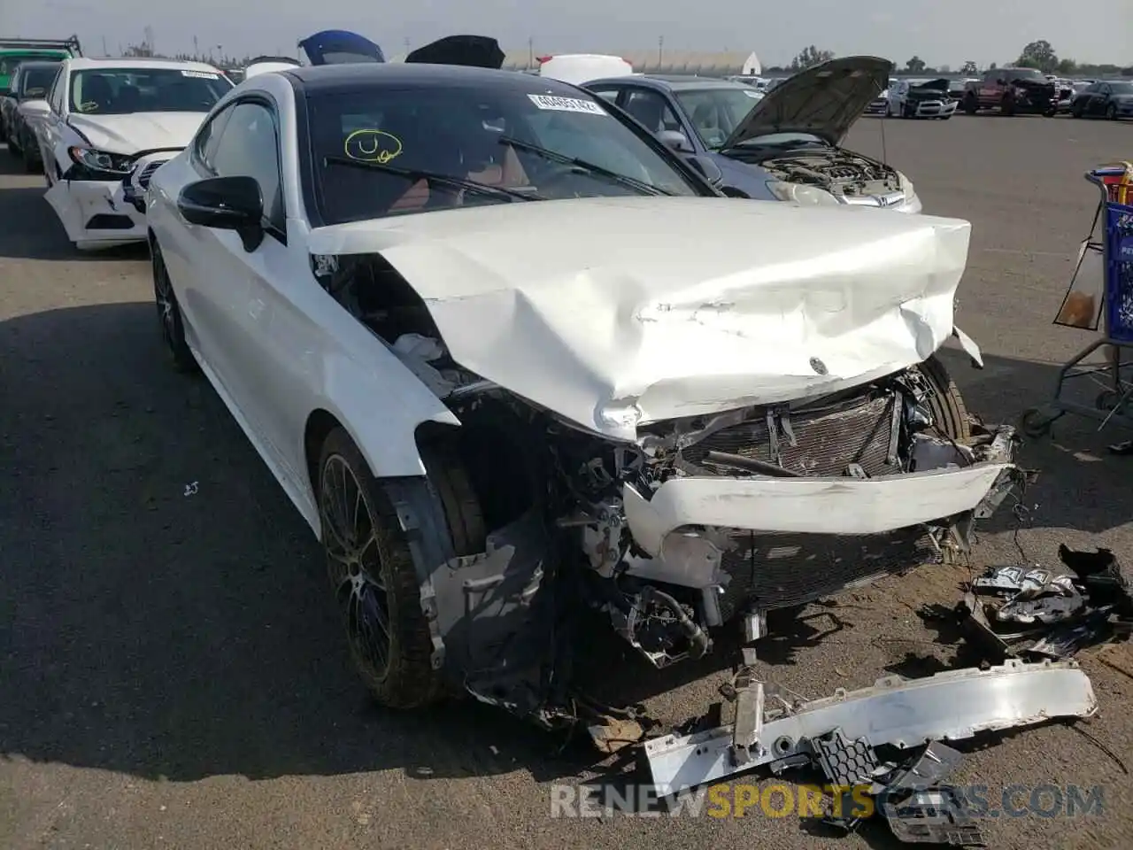 1 Photograph of a damaged car WDDWJ8DB0KF863744 MERCEDES-BENZ C-CLASS 2019