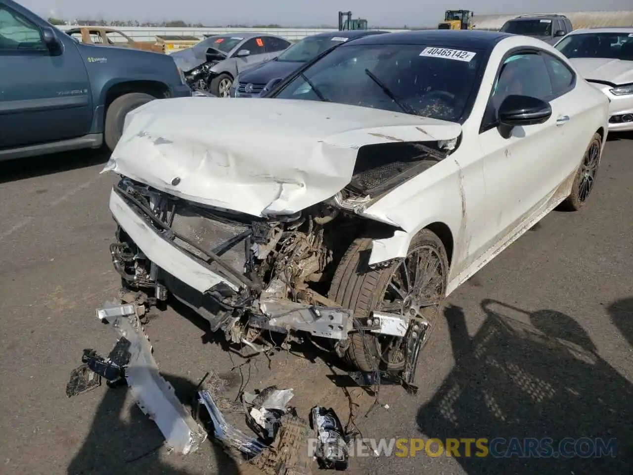 2 Photograph of a damaged car WDDWJ8DB0KF863744 MERCEDES-BENZ C-CLASS 2019