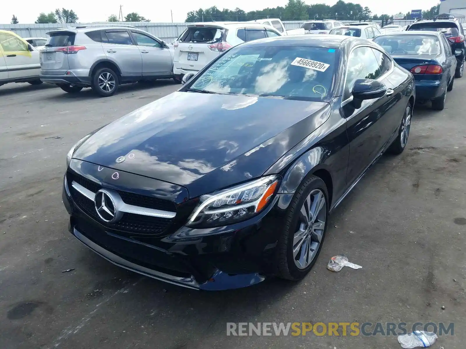 2 Photograph of a damaged car WDDWJ8DB1KF800149 MERCEDES-BENZ C CLASS 2019