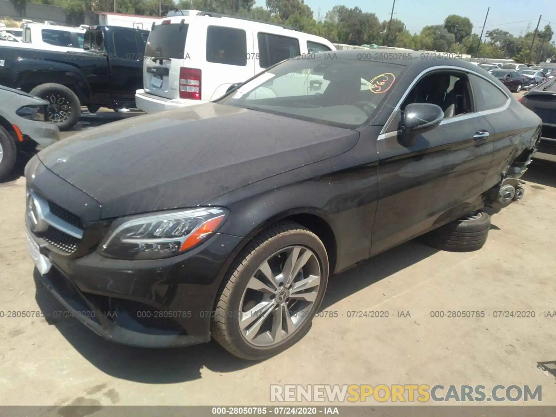 2 Photograph of a damaged car WDDWJ8DB1KF800555 MERCEDES-BENZ C-CLASS 2019