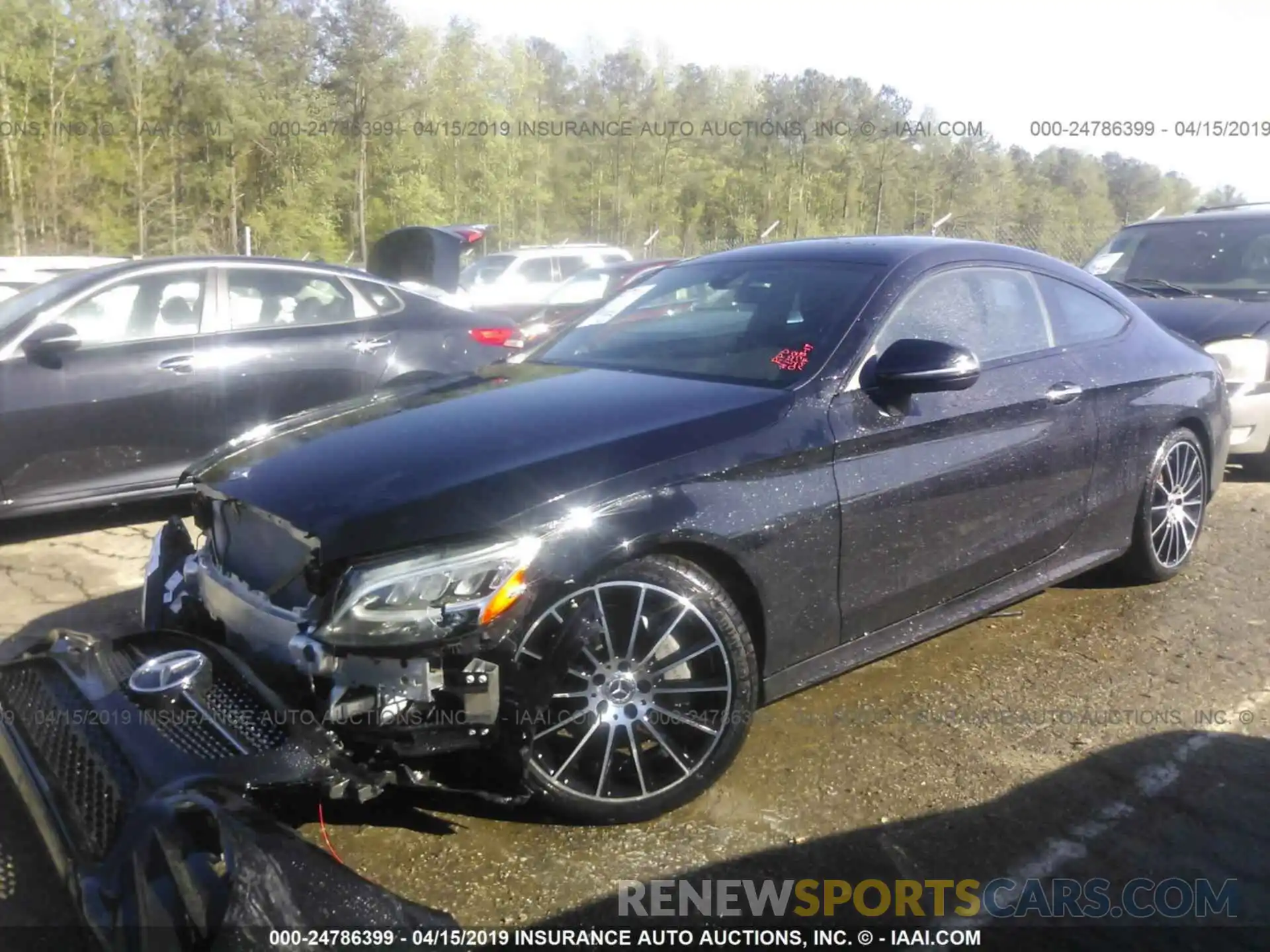 2 Photograph of a damaged car WDDWJ8DB1KF800751 MERCEDES-BENZ C-CLASS 2019