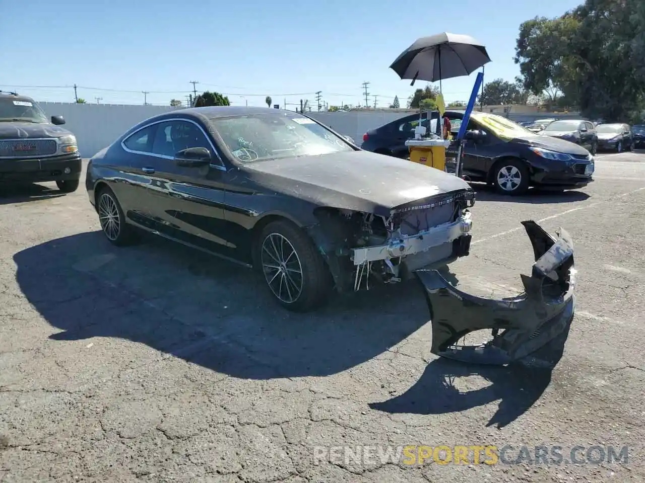 1 Photograph of a damaged car WDDWJ8DB1KF805013 MERCEDES-BENZ C-CLASS 2019