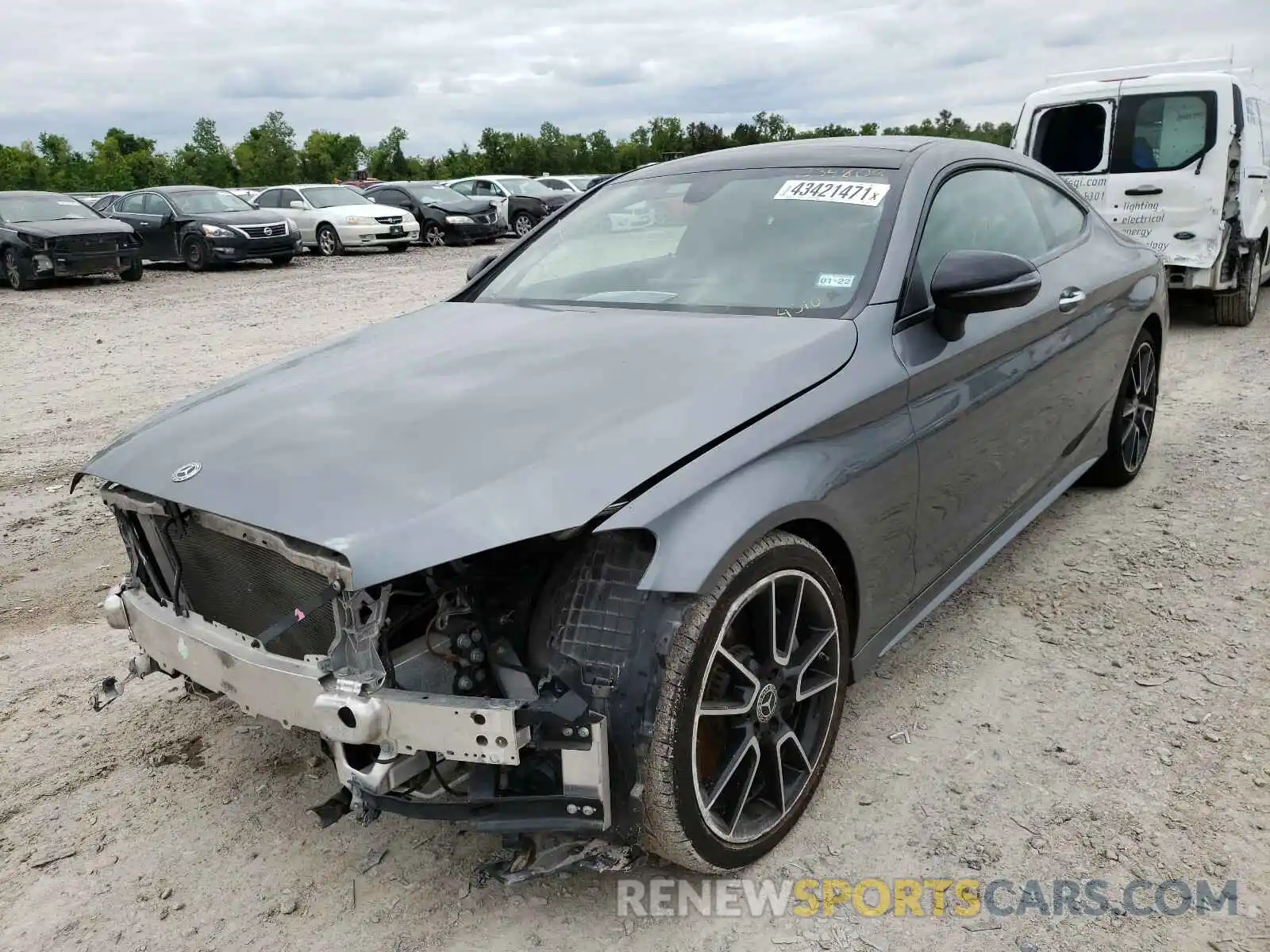 2 Photograph of a damaged car WDDWJ8DB1KF844510 MERCEDES-BENZ C CLASS 2019