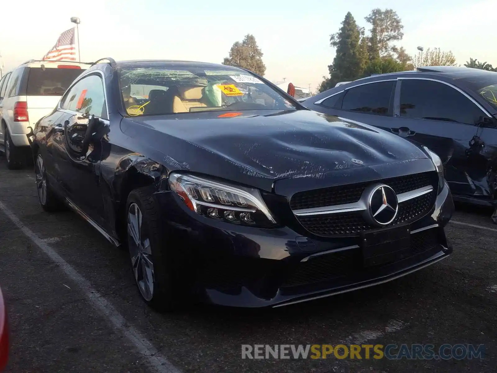 1 Photograph of a damaged car WDDWJ8DB1KF849660 MERCEDES-BENZ C CLASS 2019