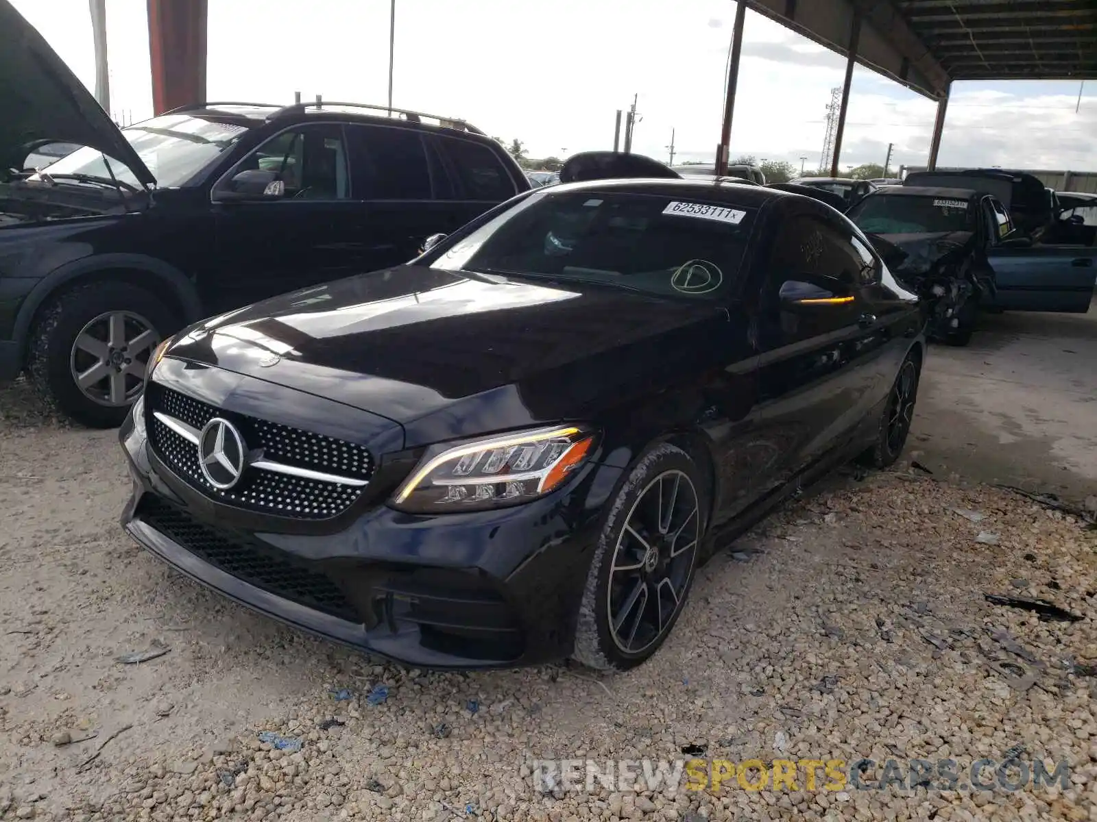 2 Photograph of a damaged car WDDWJ8DB1KF928133 MERCEDES-BENZ C-CLASS 2019