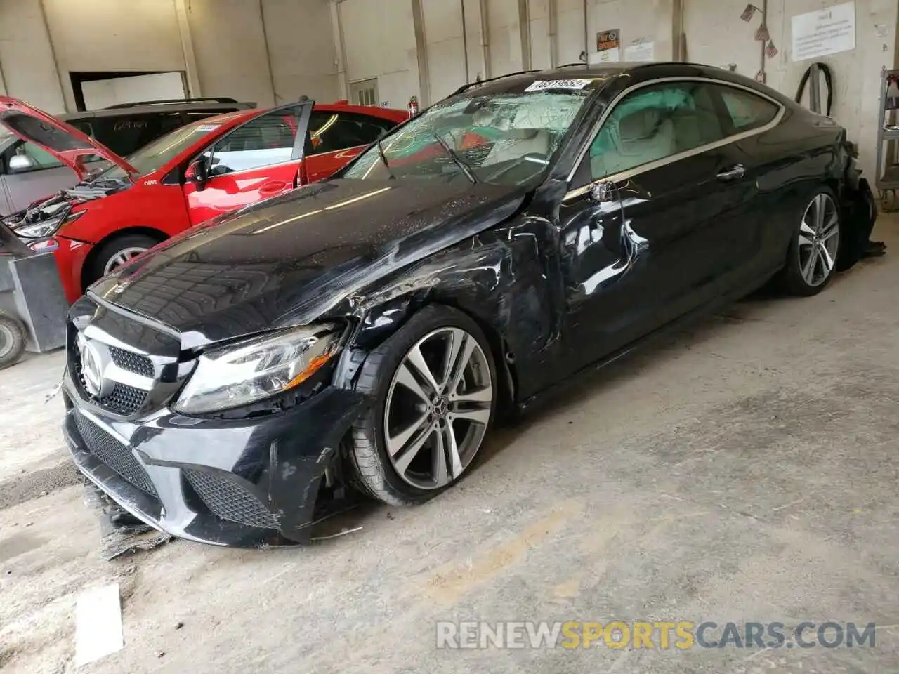 2 Photograph of a damaged car WDDWJ8DB2KF772345 MERCEDES-BENZ C-CLASS 2019