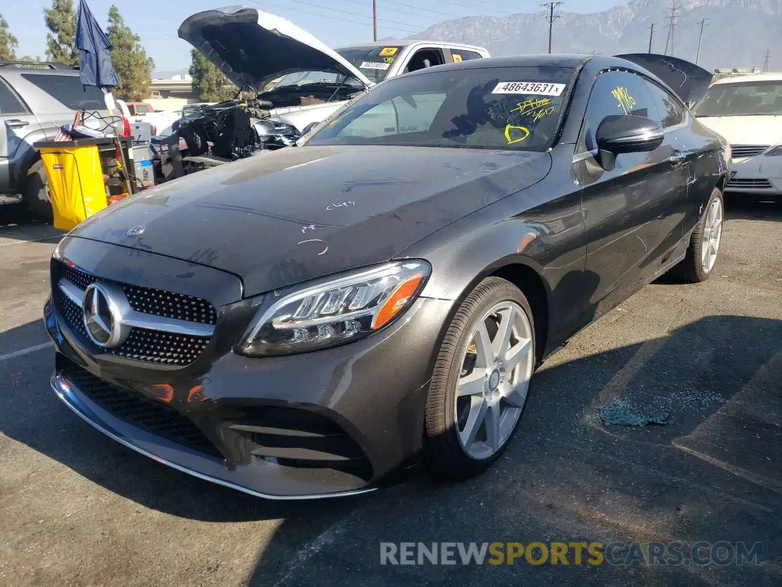 2 Photograph of a damaged car WDDWJ8DB2KF773530 MERCEDES-BENZ C-CLASS 2019