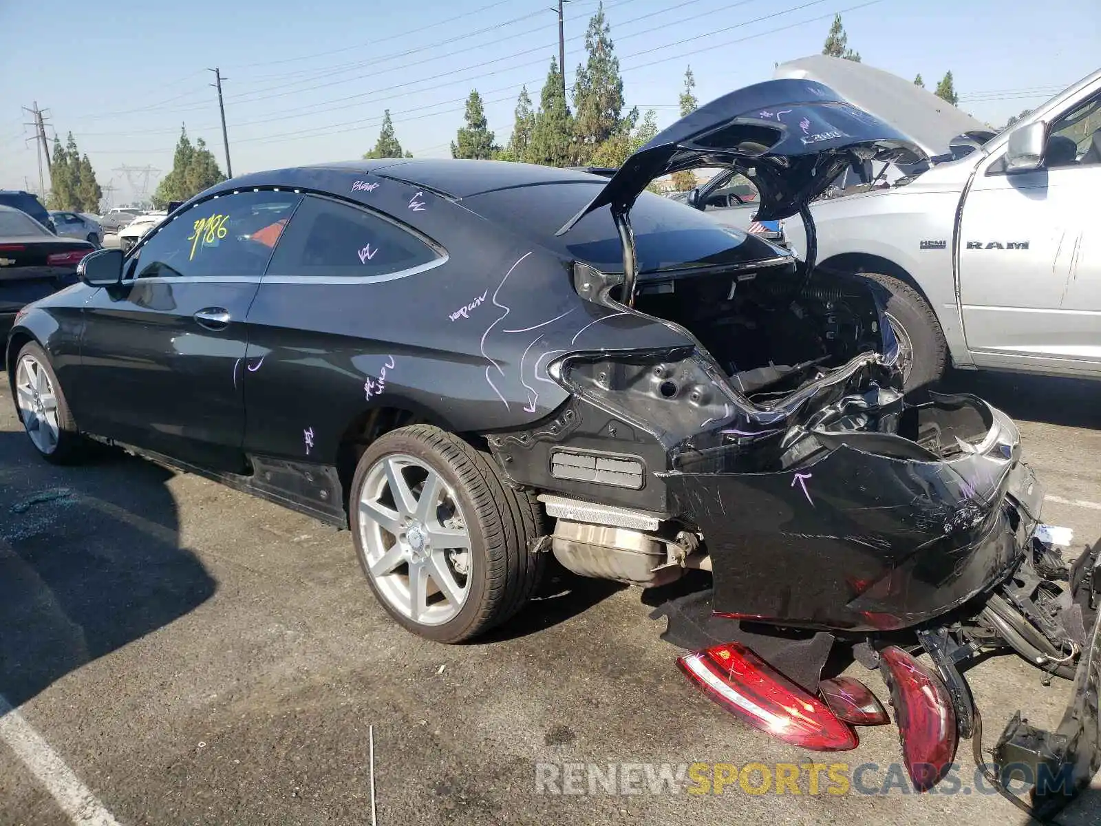 3 Photograph of a damaged car WDDWJ8DB2KF773530 MERCEDES-BENZ C-CLASS 2019