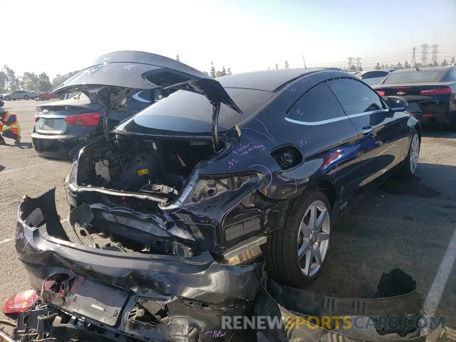 4 Photograph of a damaged car WDDWJ8DB2KF773530 MERCEDES-BENZ C-CLASS 2019