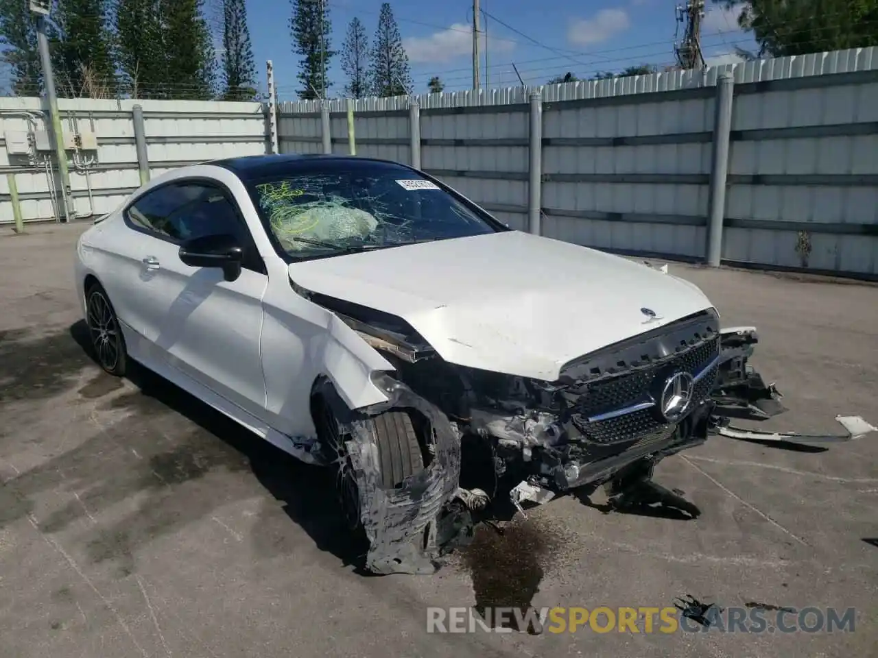 1 Photograph of a damaged car WDDWJ8DB2KF802475 MERCEDES-BENZ C-CLASS 2019