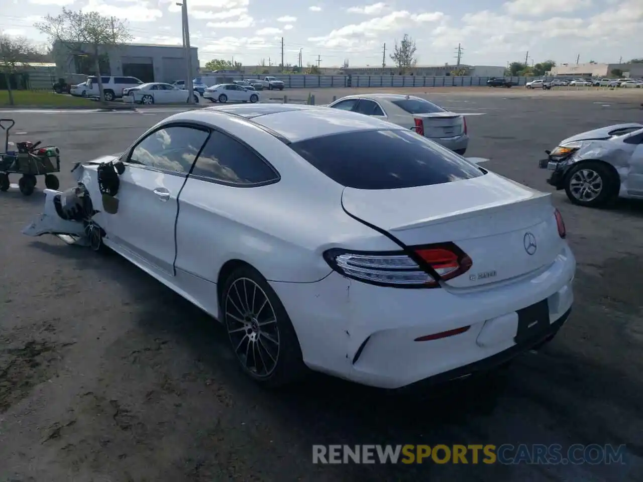 3 Photograph of a damaged car WDDWJ8DB2KF802475 MERCEDES-BENZ C-CLASS 2019