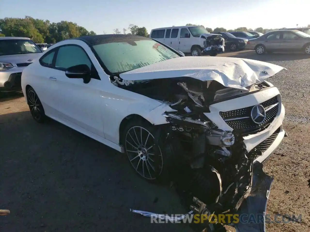 1 Photograph of a damaged car WDDWJ8DB2KF802654 MERCEDES-BENZ C-CLASS 2019