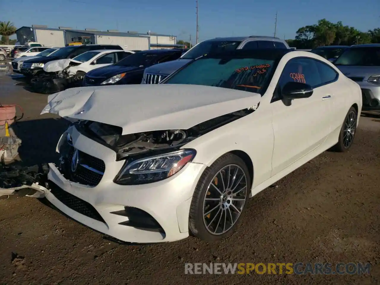 2 Photograph of a damaged car WDDWJ8DB2KF802654 MERCEDES-BENZ C-CLASS 2019