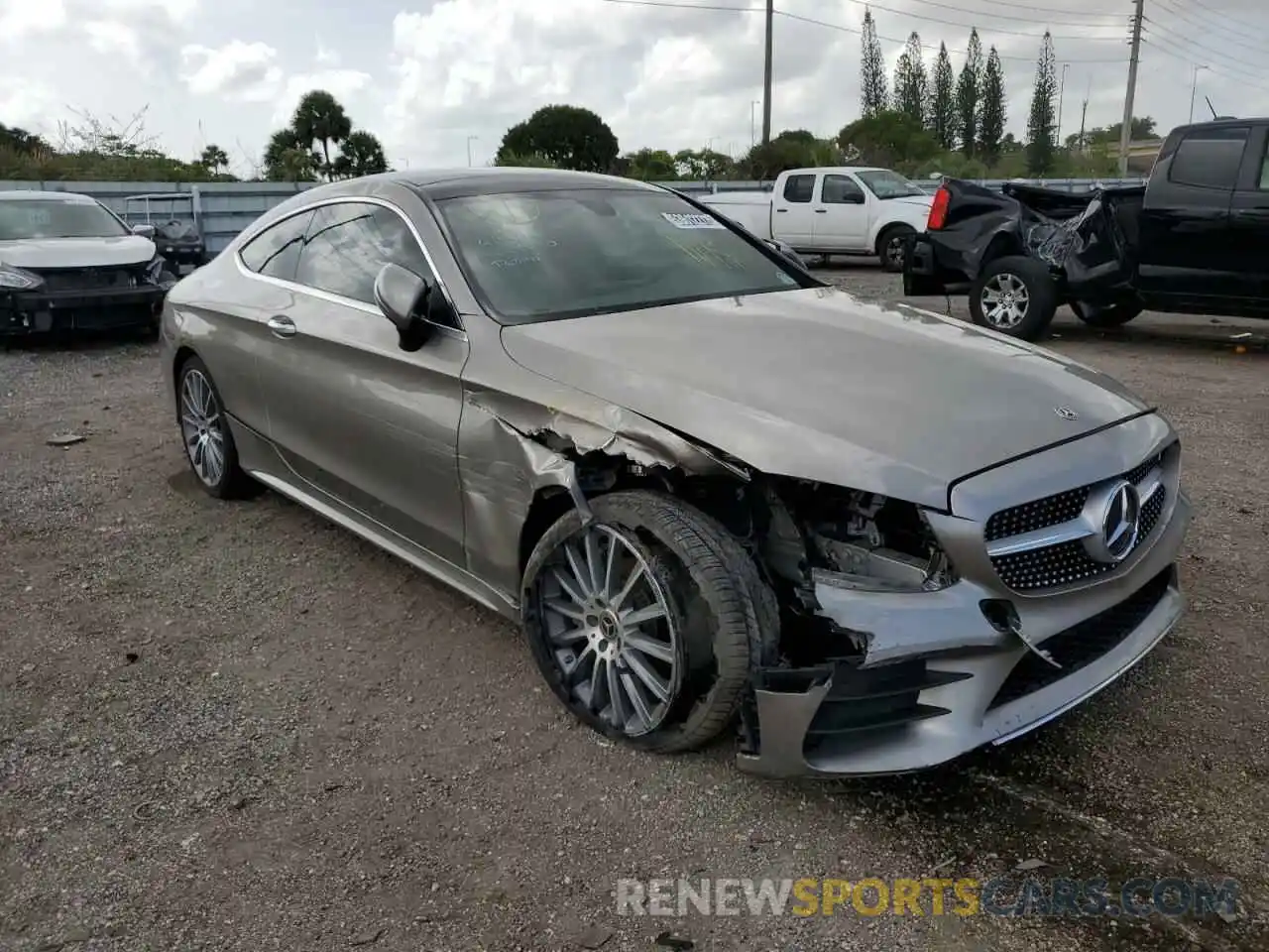 1 Photograph of a damaged car WDDWJ8DB2KF824640 MERCEDES-BENZ C-CLASS 2019