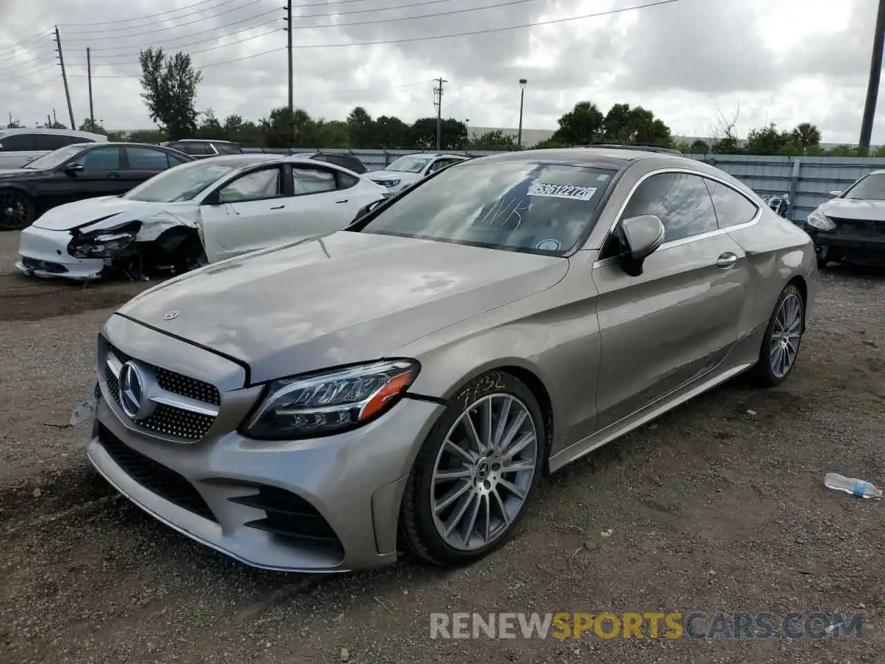 2 Photograph of a damaged car WDDWJ8DB2KF824640 MERCEDES-BENZ C-CLASS 2019