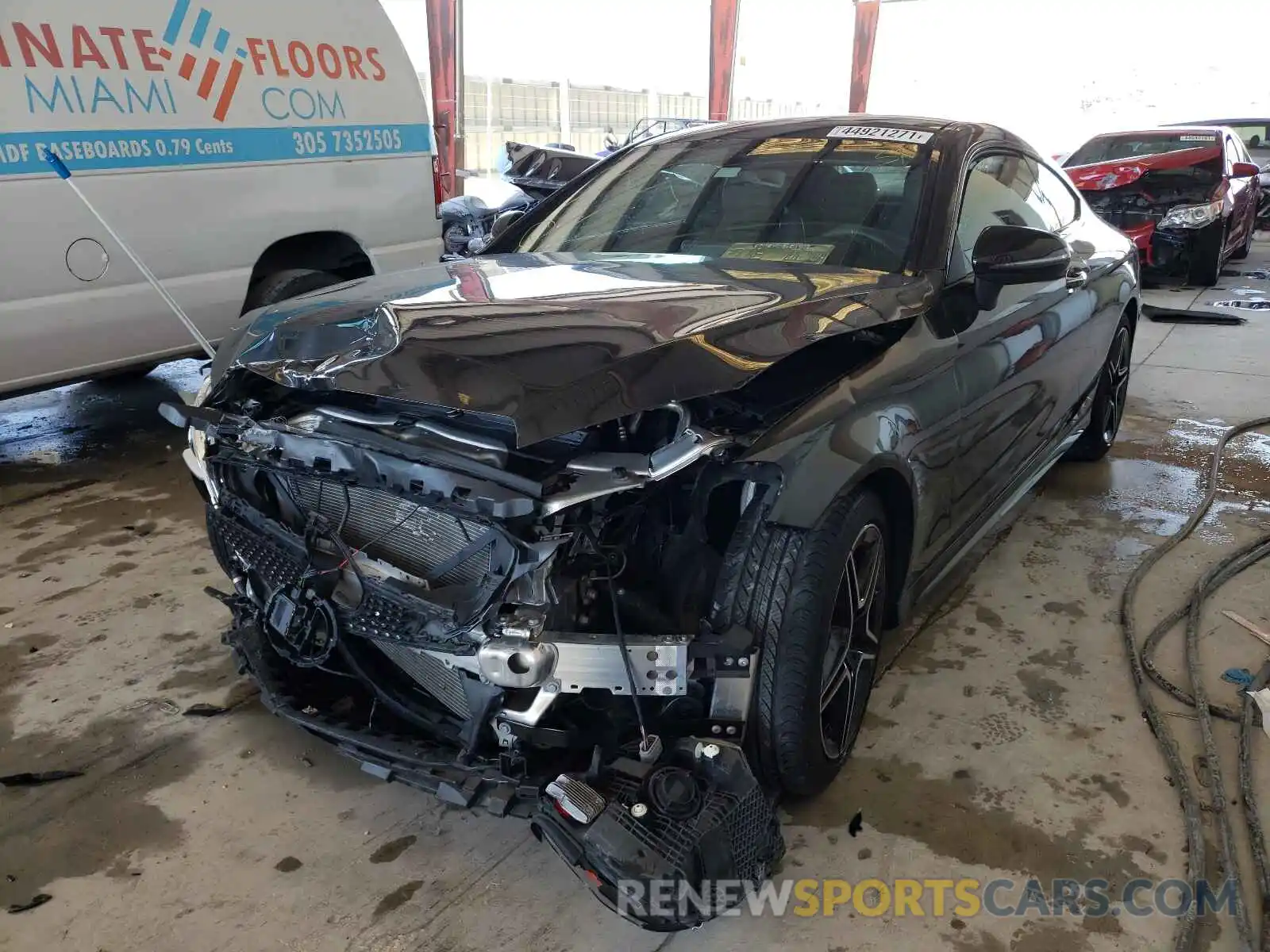 2 Photograph of a damaged car WDDWJ8DB3KF805658 MERCEDES-BENZ C CLASS 2019