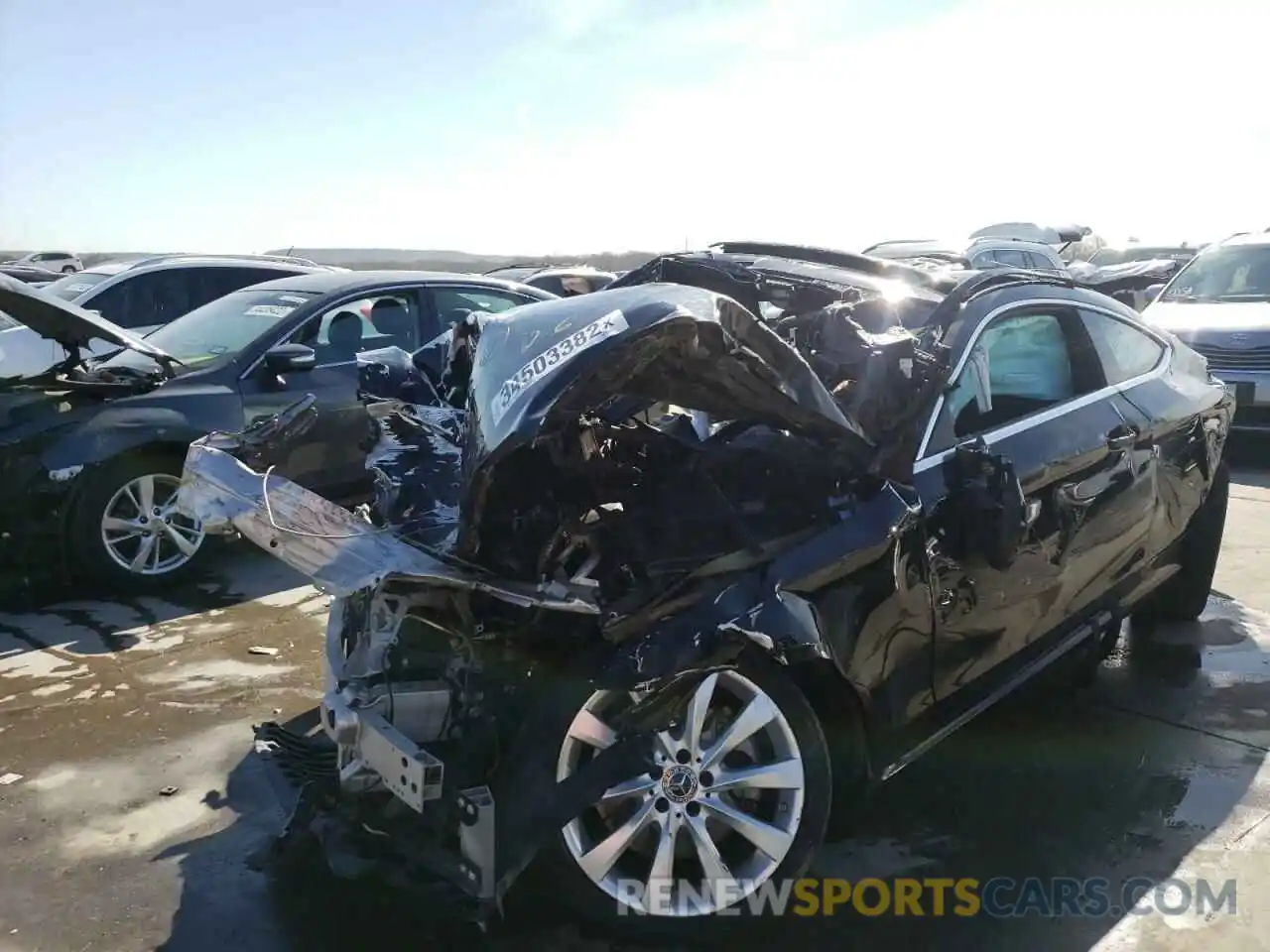 2 Photograph of a damaged car WDDWJ8DB3KF825148 MERCEDES-BENZ C-CLASS 2019