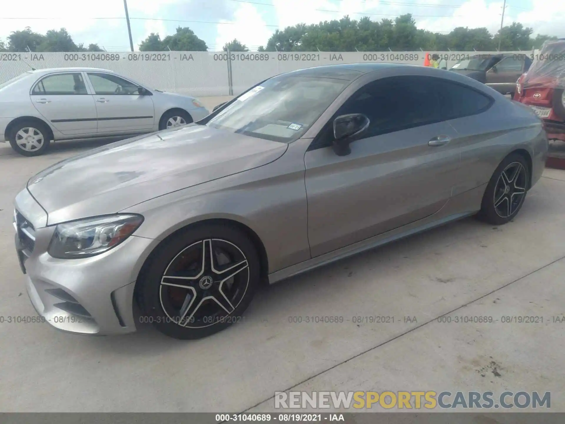 2 Photograph of a damaged car WDDWJ8DB3KF843696 MERCEDES-BENZ C-CLASS 2019