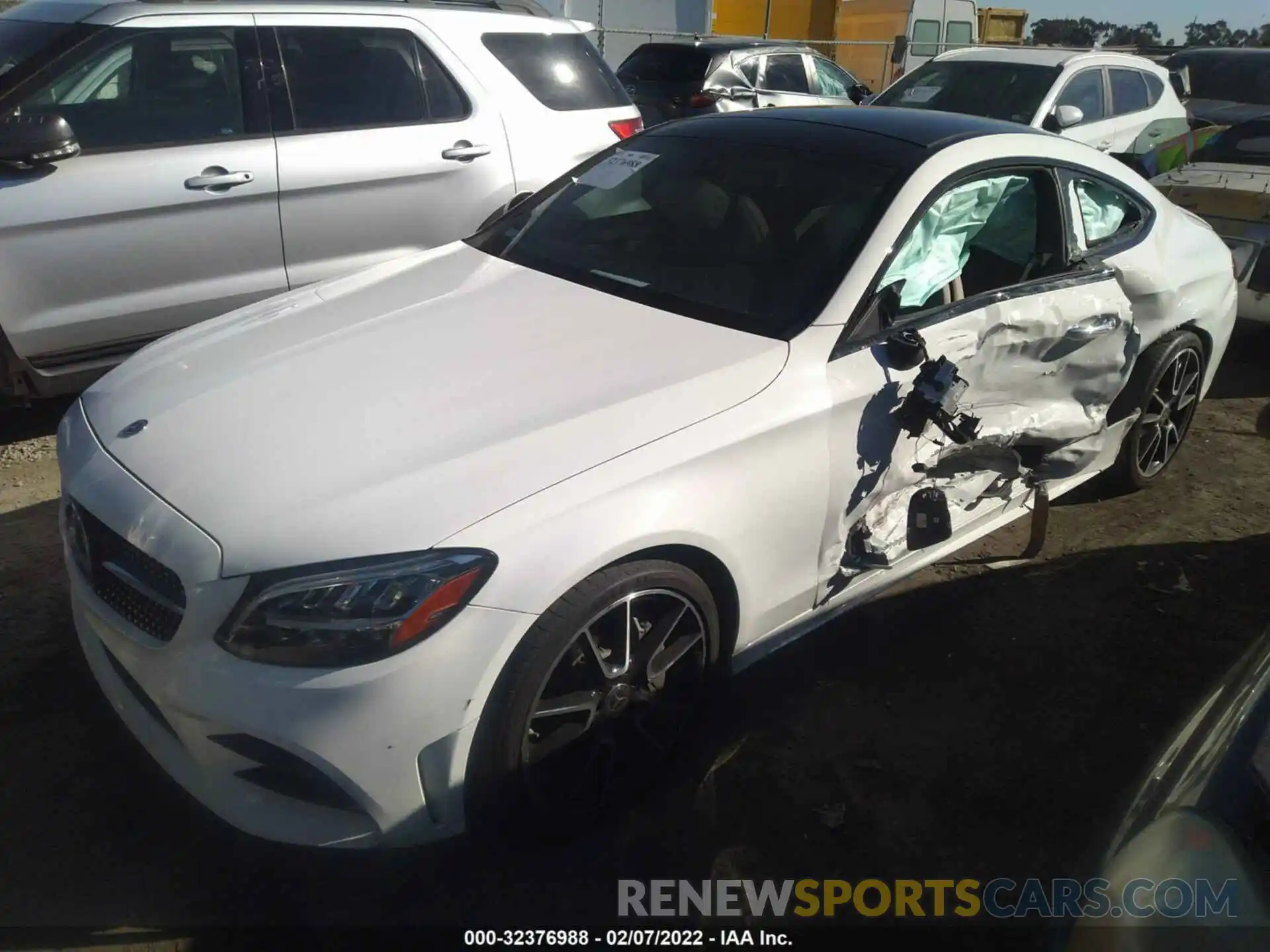 2 Photograph of a damaged car WDDWJ8DB3KF871756 MERCEDES-BENZ C-CLASS 2019