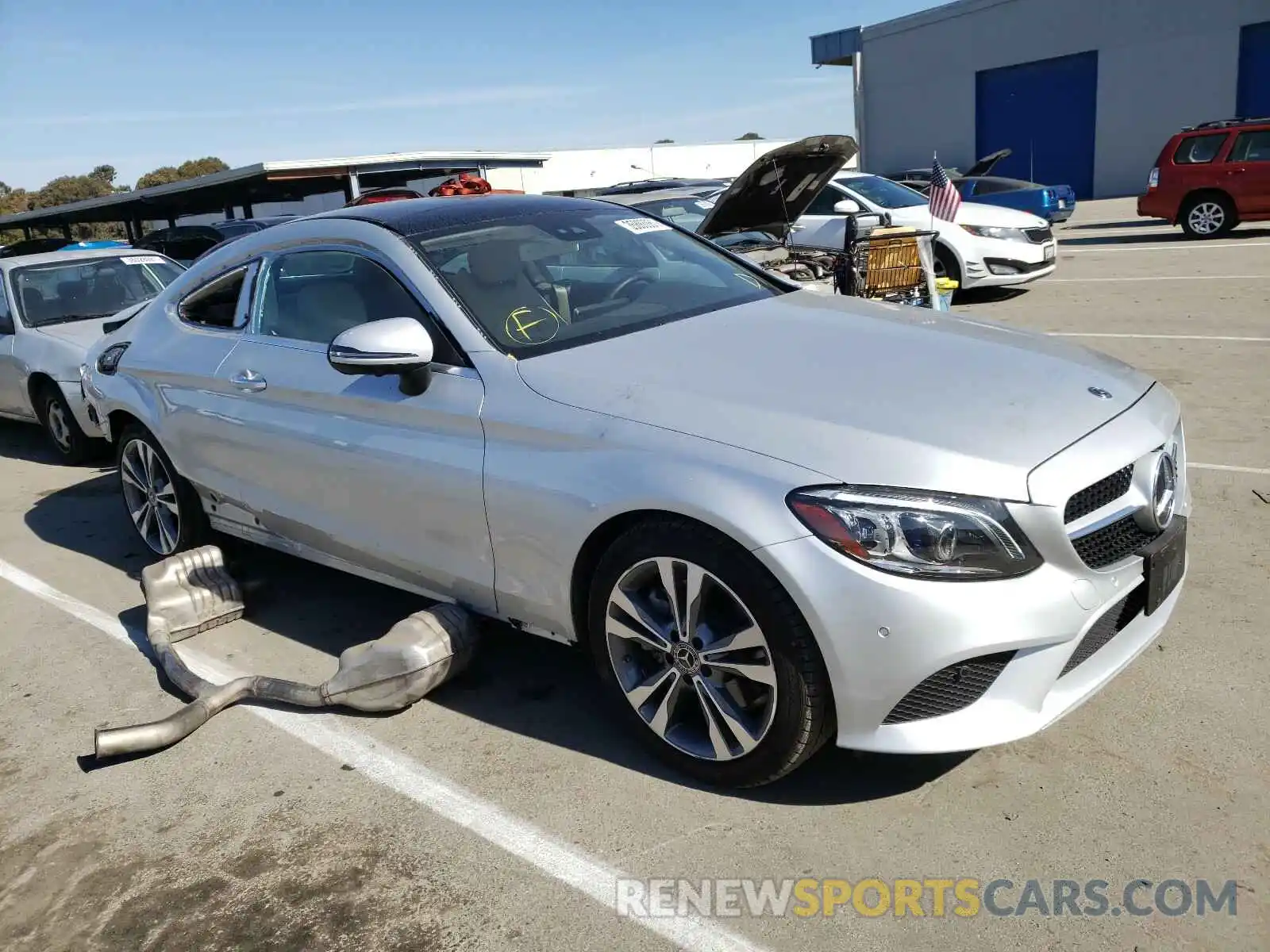 1 Photograph of a damaged car WDDWJ8DB3KF874415 MERCEDES-BENZ C CLASS 2019