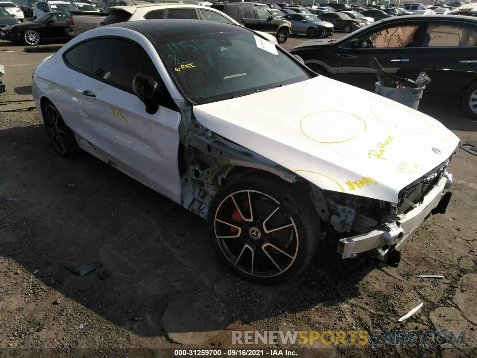 1 Photograph of a damaged car WDDWJ8DB4KF826793 MERCEDES-BENZ C-CLASS 2019