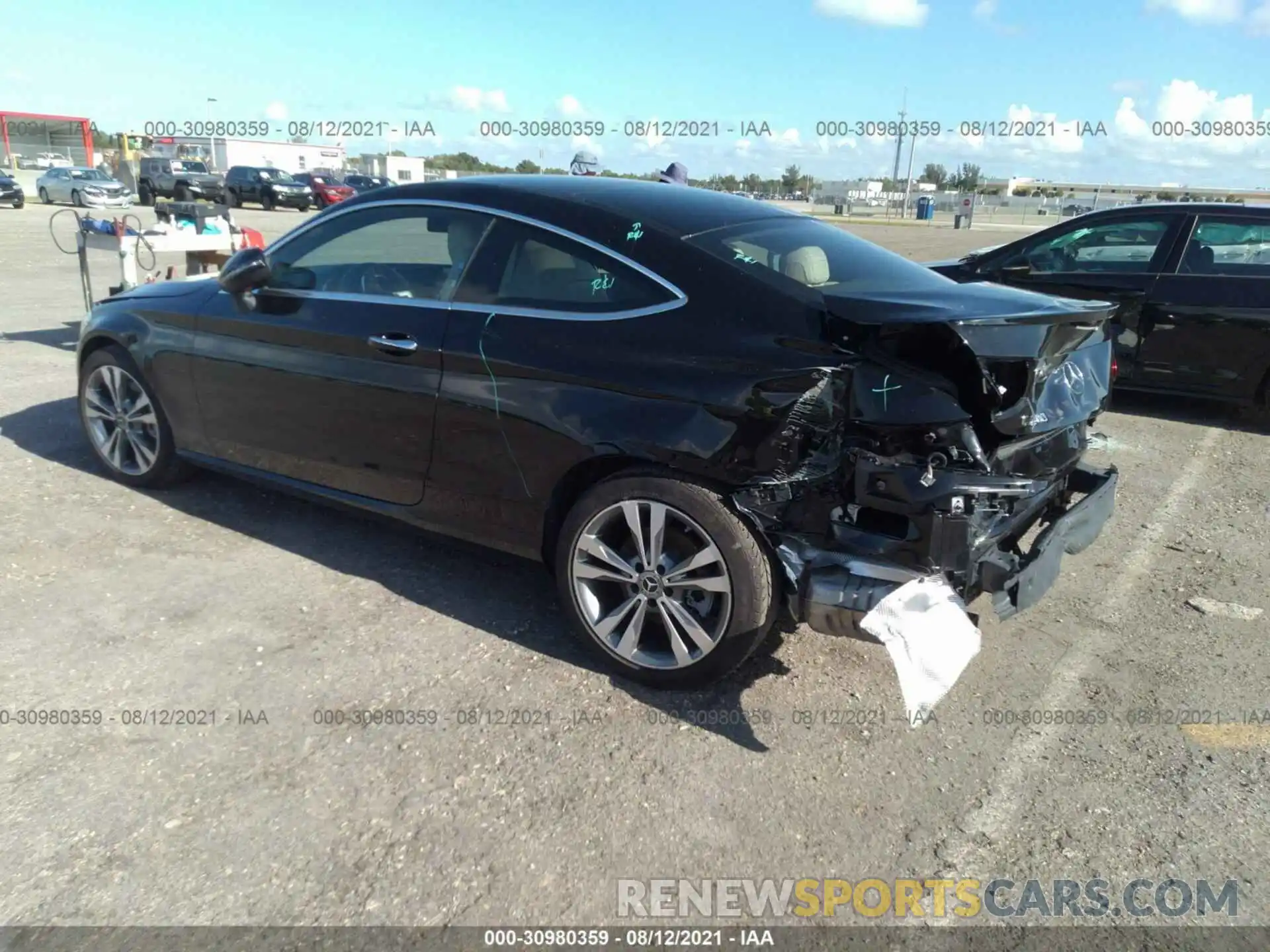 3 Photograph of a damaged car WDDWJ8DB4KF833842 MERCEDES-BENZ C-CLASS 2019