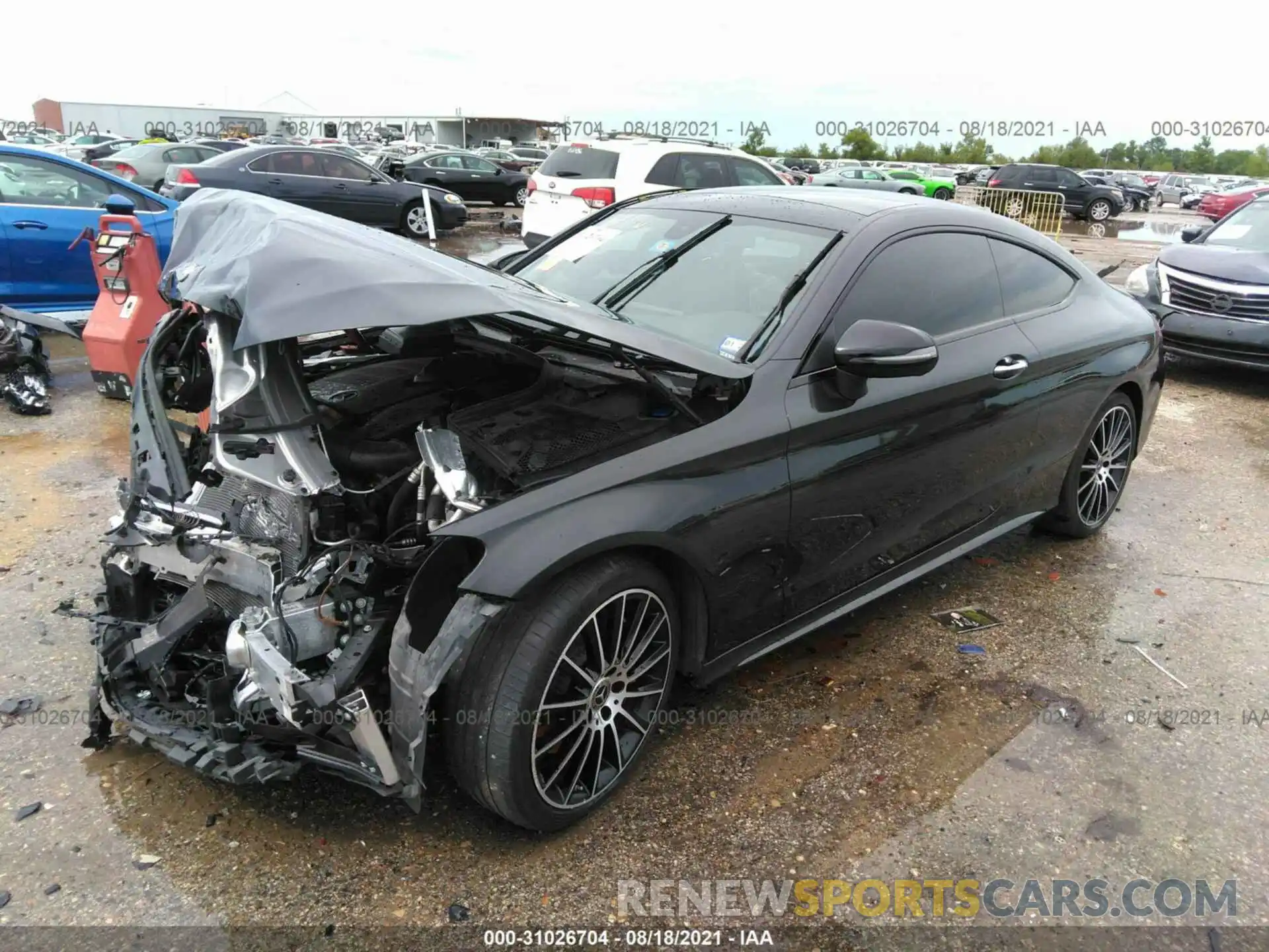 2 Photograph of a damaged car WDDWJ8DB4KF852729 MERCEDES-BENZ C-CLASS 2019