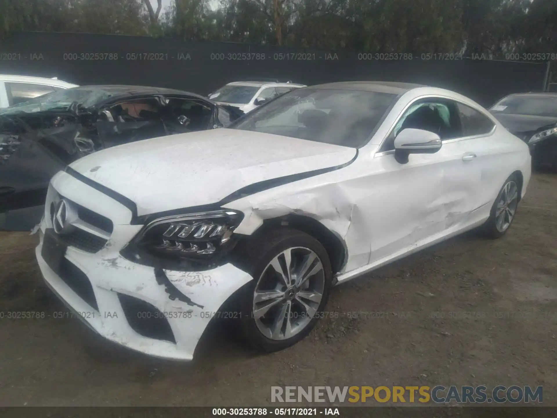 2 Photograph of a damaged car WDDWJ8DB6KF778360 MERCEDES-BENZ C-CLASS 2019