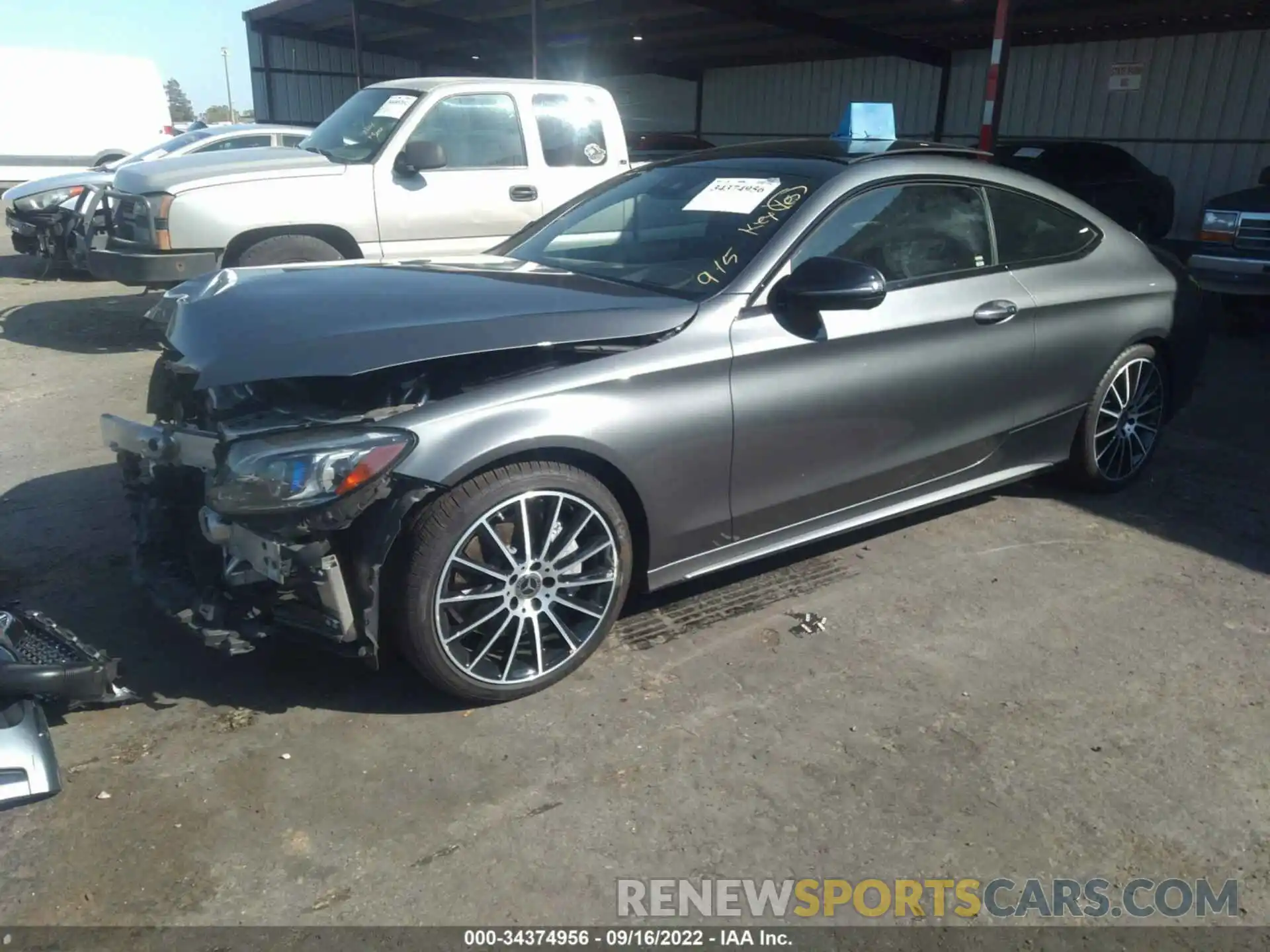 2 Photograph of a damaged car WDDWJ8DB6KF804309 MERCEDES-BENZ C-CLASS 2019