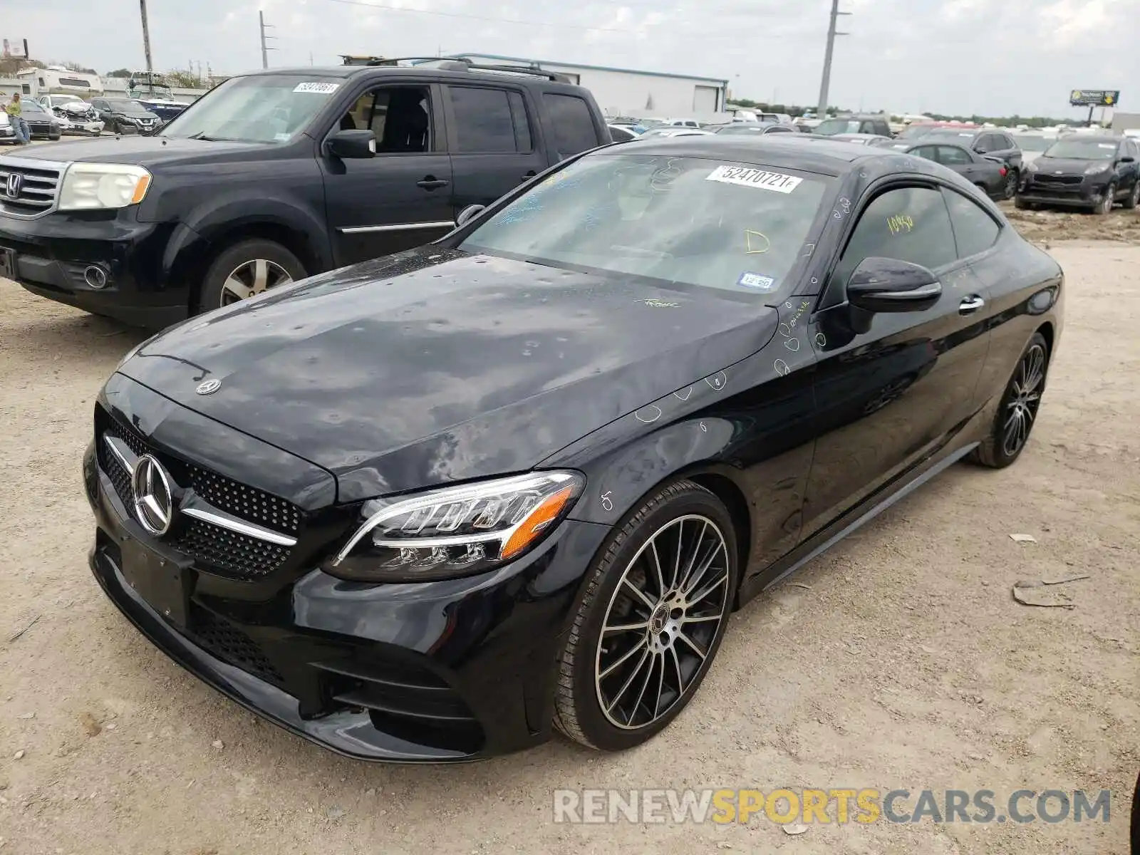 2 Photograph of a damaged car WDDWJ8DB6KF833549 MERCEDES-BENZ C-CLASS 2019