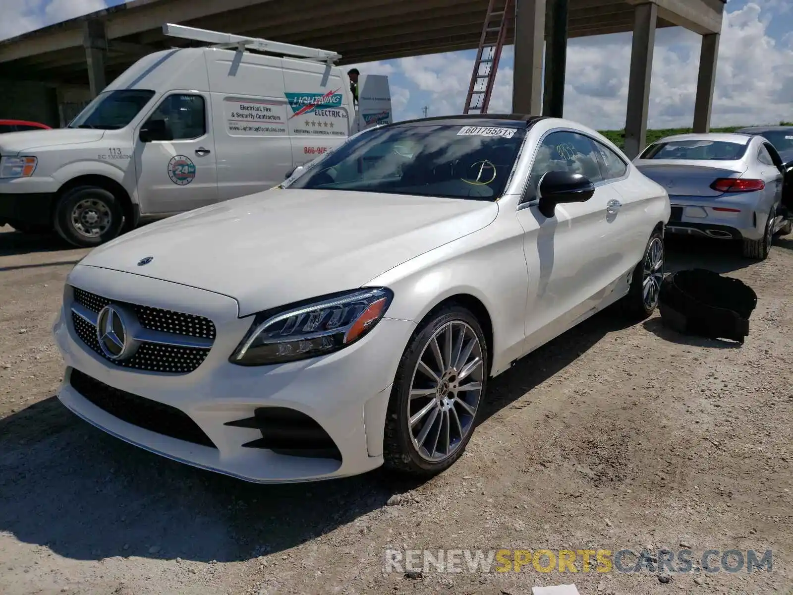 2 Photograph of a damaged car WDDWJ8DB6KF858869 MERCEDES-BENZ C-CLASS 2019