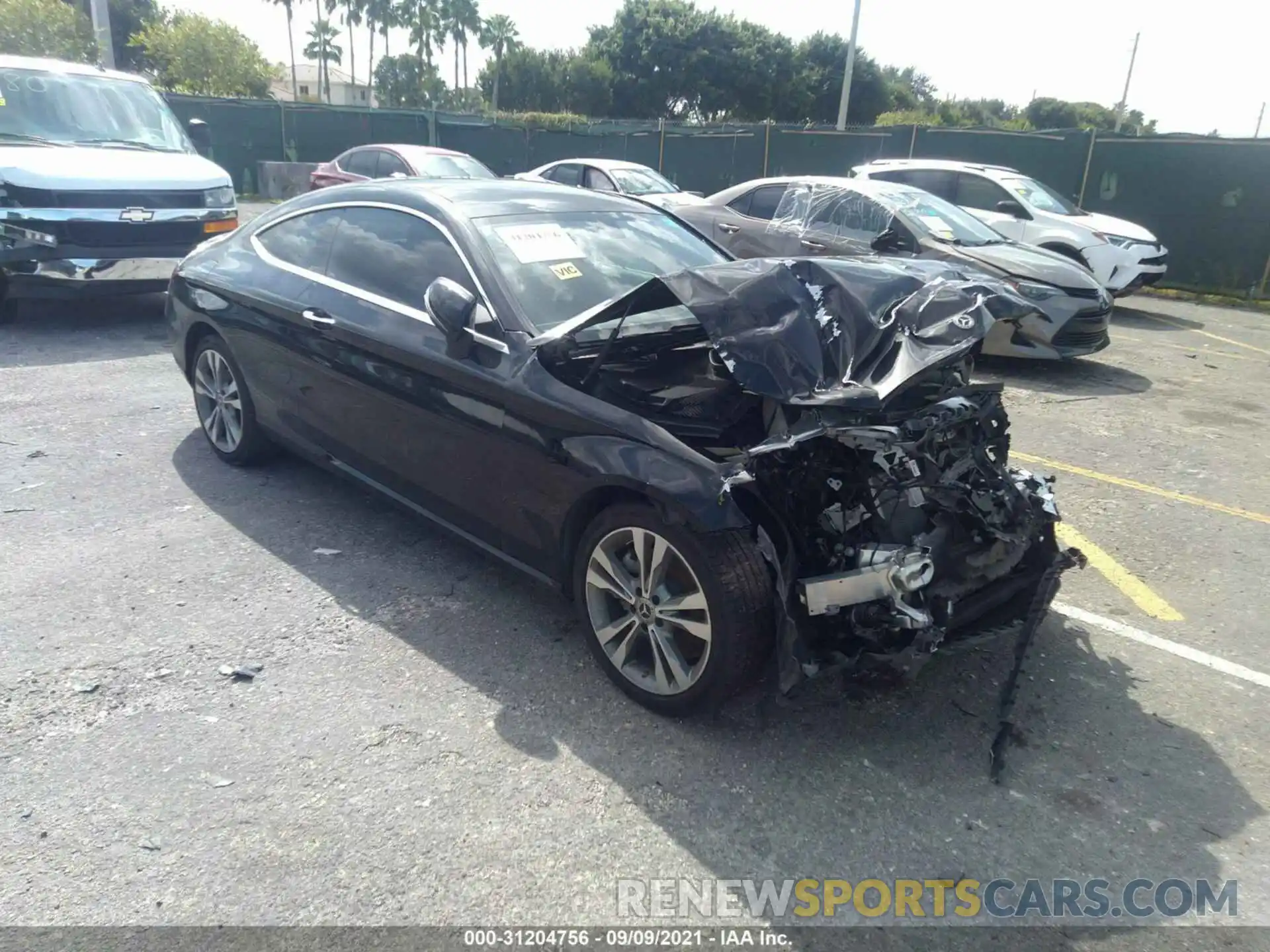 1 Photograph of a damaged car WDDWJ8DB6KF927141 MERCEDES-BENZ C-CLASS 2019