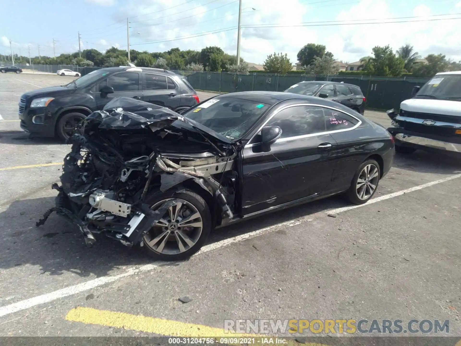 2 Photograph of a damaged car WDDWJ8DB6KF927141 MERCEDES-BENZ C-CLASS 2019