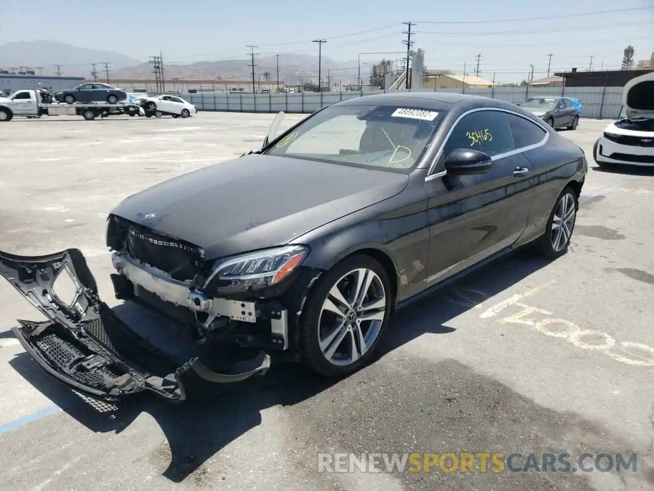 2 Photograph of a damaged car WDDWJ8DB7KF774771 MERCEDES-BENZ C-CLASS 2019