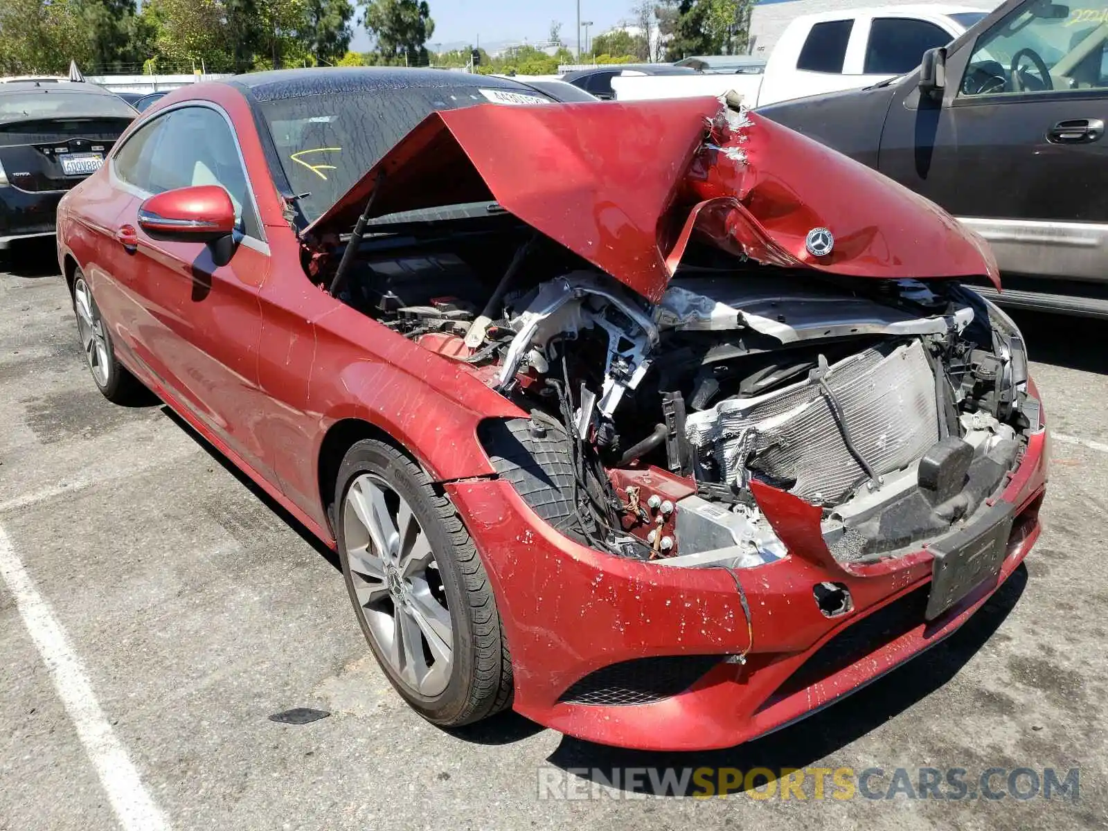 1 Photograph of a damaged car WDDWJ8DB9KF780815 MERCEDES-BENZ C CLASS 2019