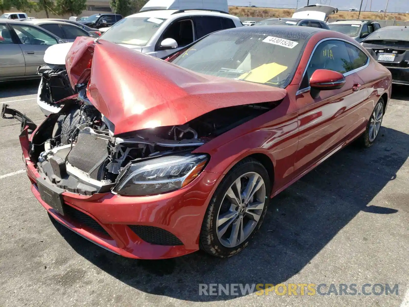 2 Photograph of a damaged car WDDWJ8DB9KF780815 MERCEDES-BENZ C CLASS 2019